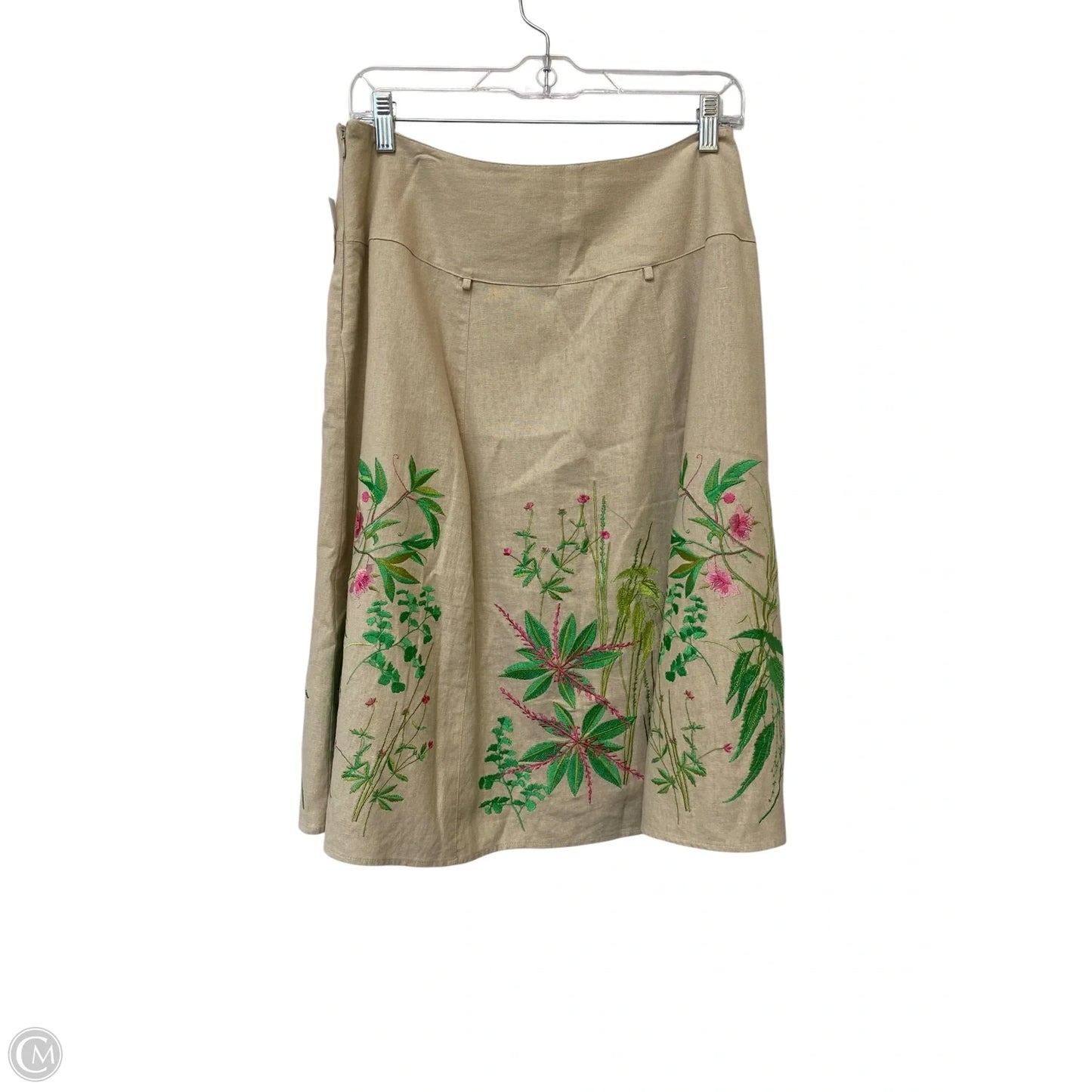 Skirt Midi By Saint Tropez In Tan, Size: 10