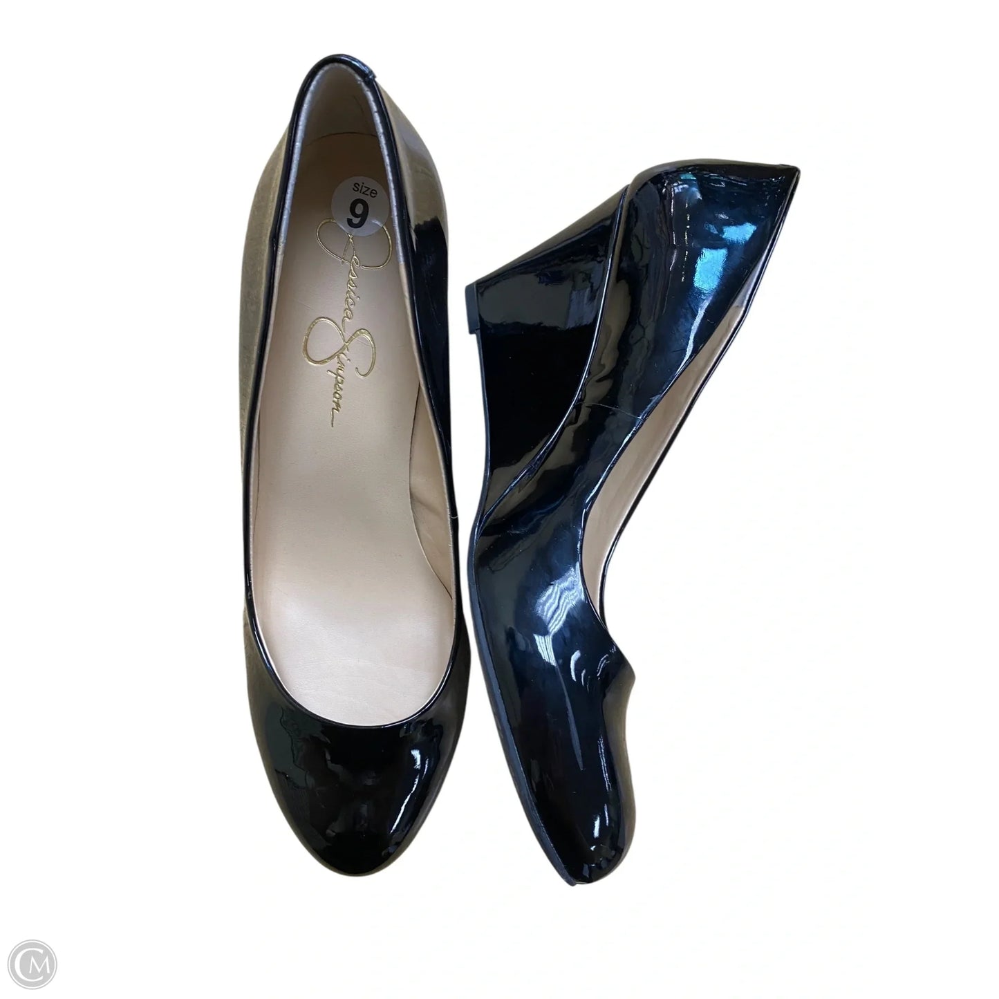 Shoes Heels Wedge By Jessica Simpson In Black, Size: 9