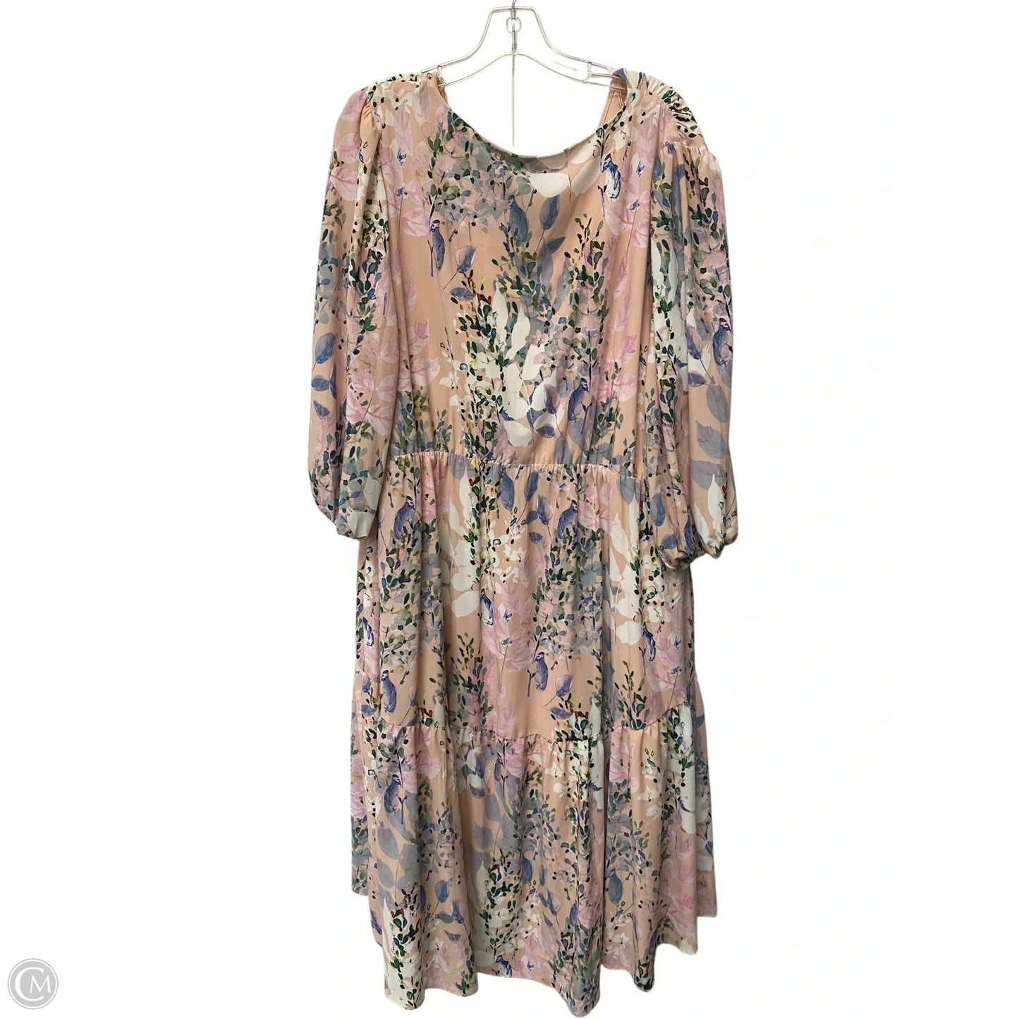 Dress Casual Midi By Adrianna Papell In Floral Print, Size: 16