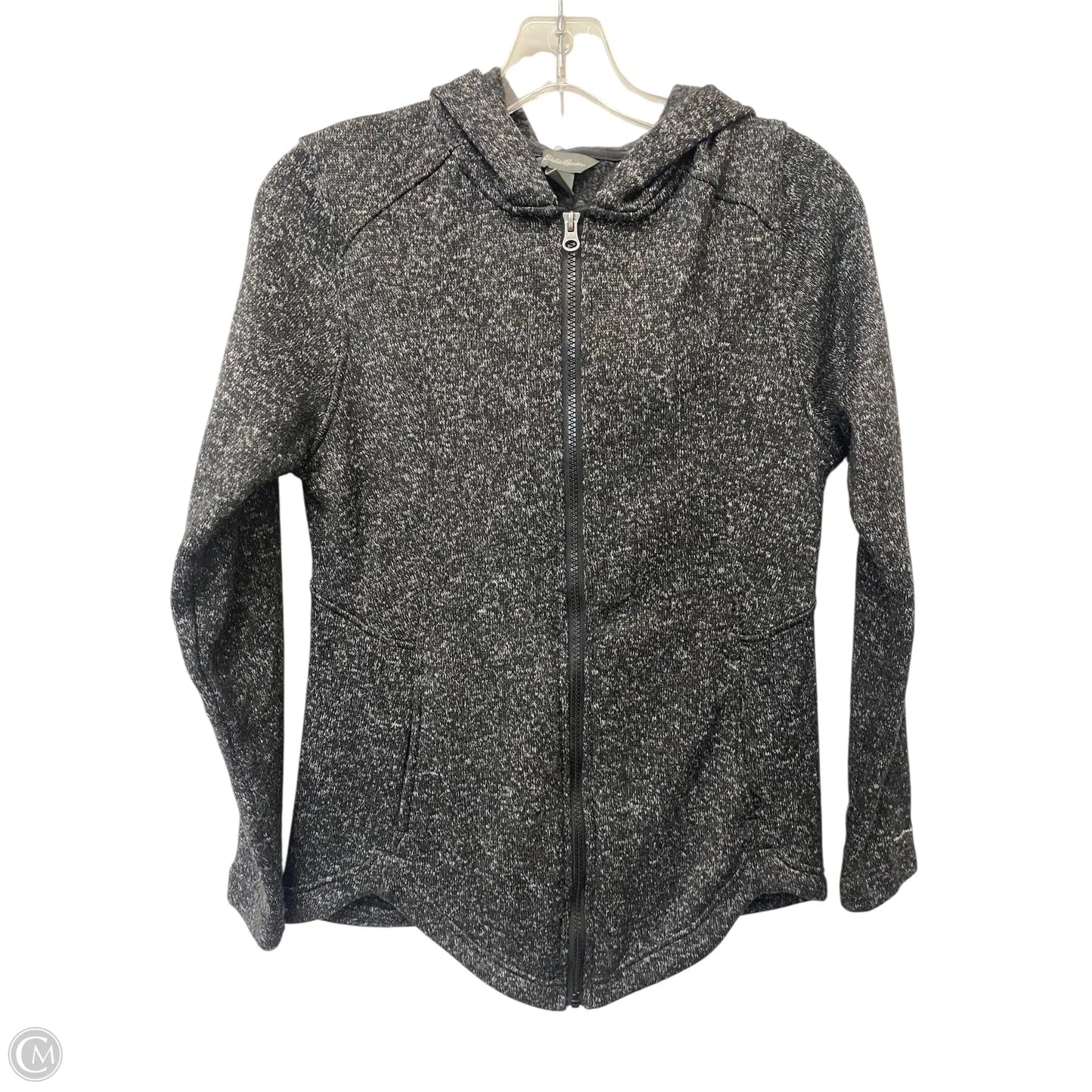 Jacket Fleece By Eddie Bauer In Black, Size: S