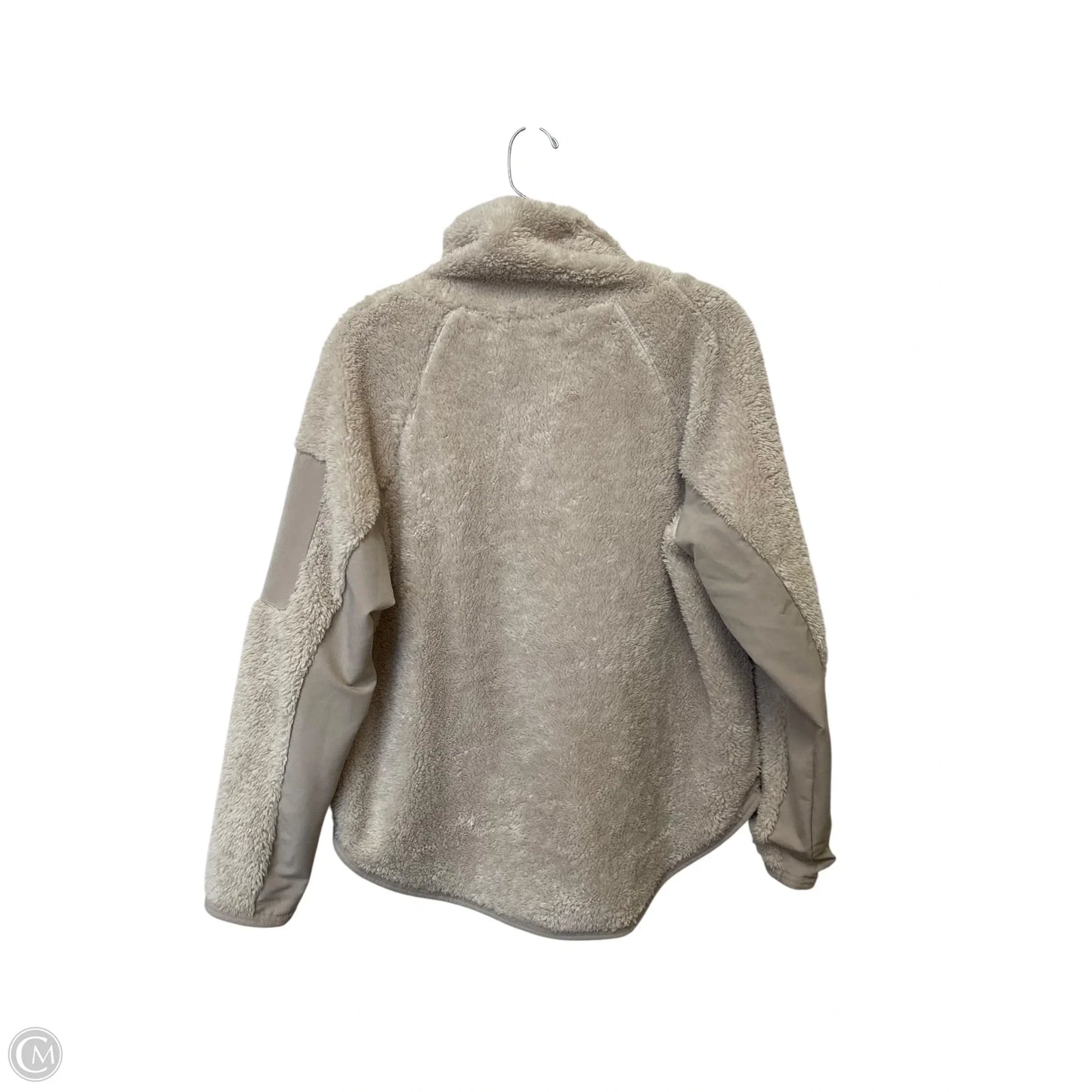 Jacket Faux Fur & Sherpa By Nike Apparel In Cream, Size: M