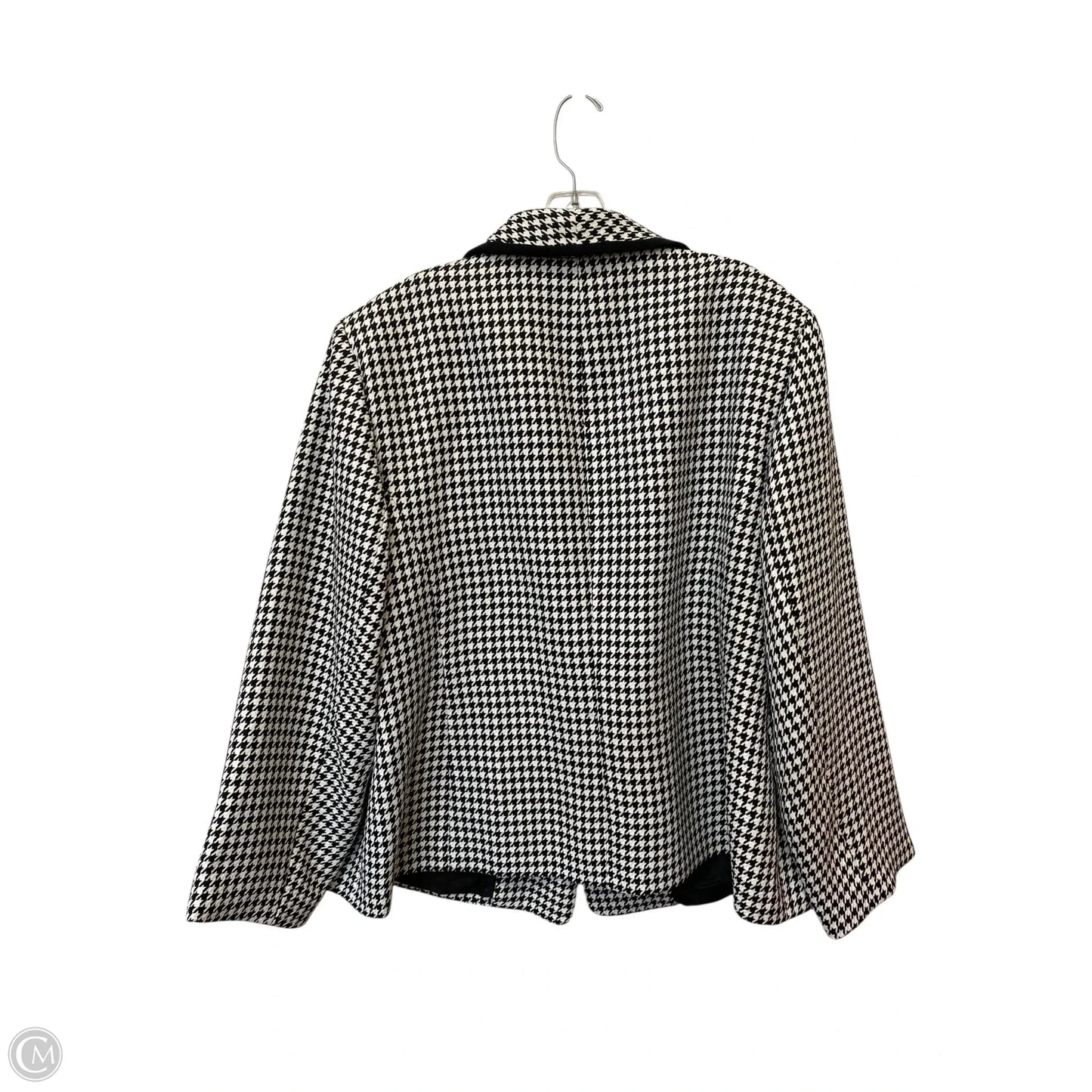Blazer By Kasper In Black & White, Size: 24