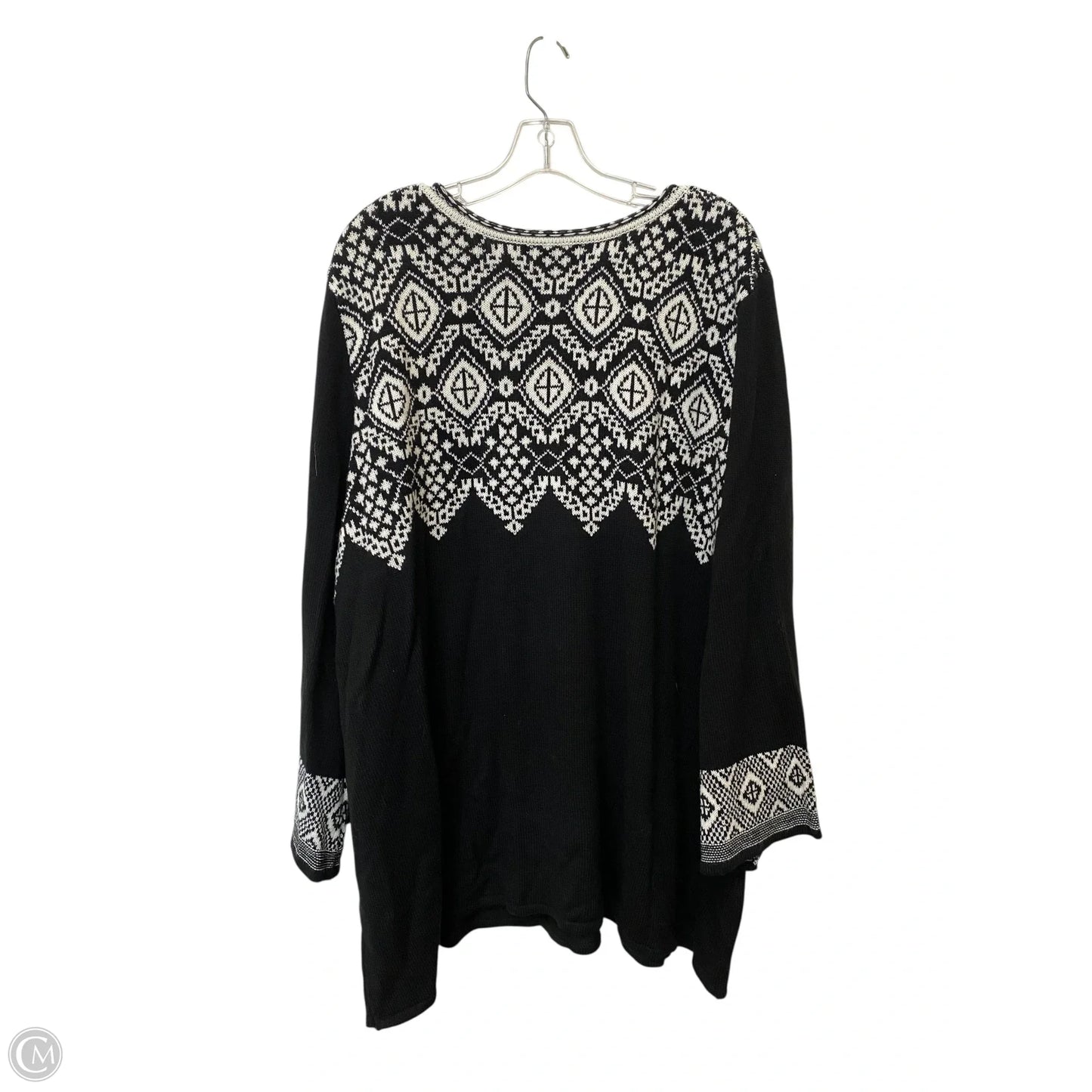 Sweater By Roamans In Black, Size: 3x