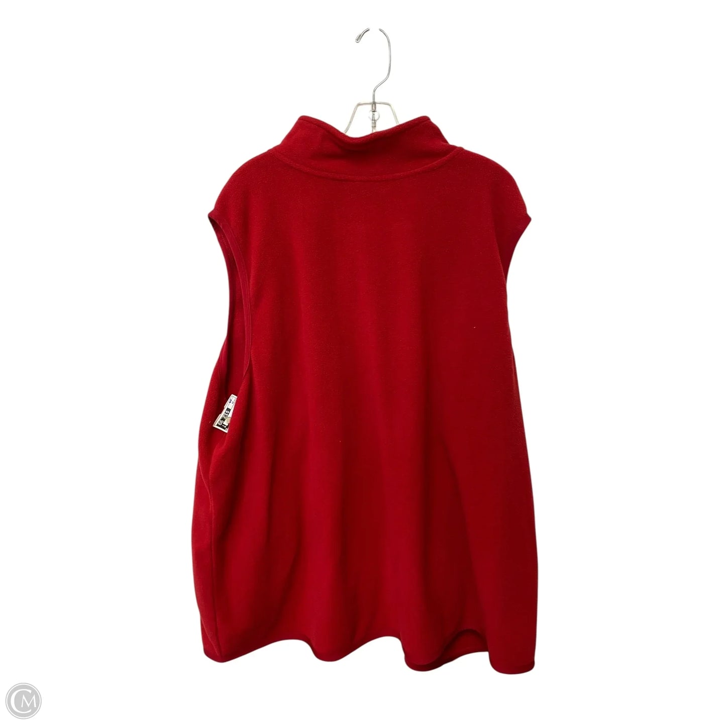 Vest Fleece By Woman Within In Red, Size: 3x