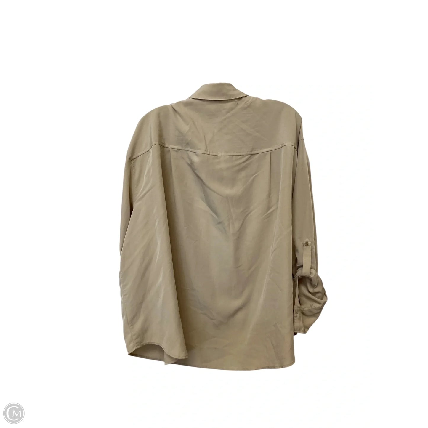 Top Long Sleeve Basic By Old Navy In Tan, Size: Xxl