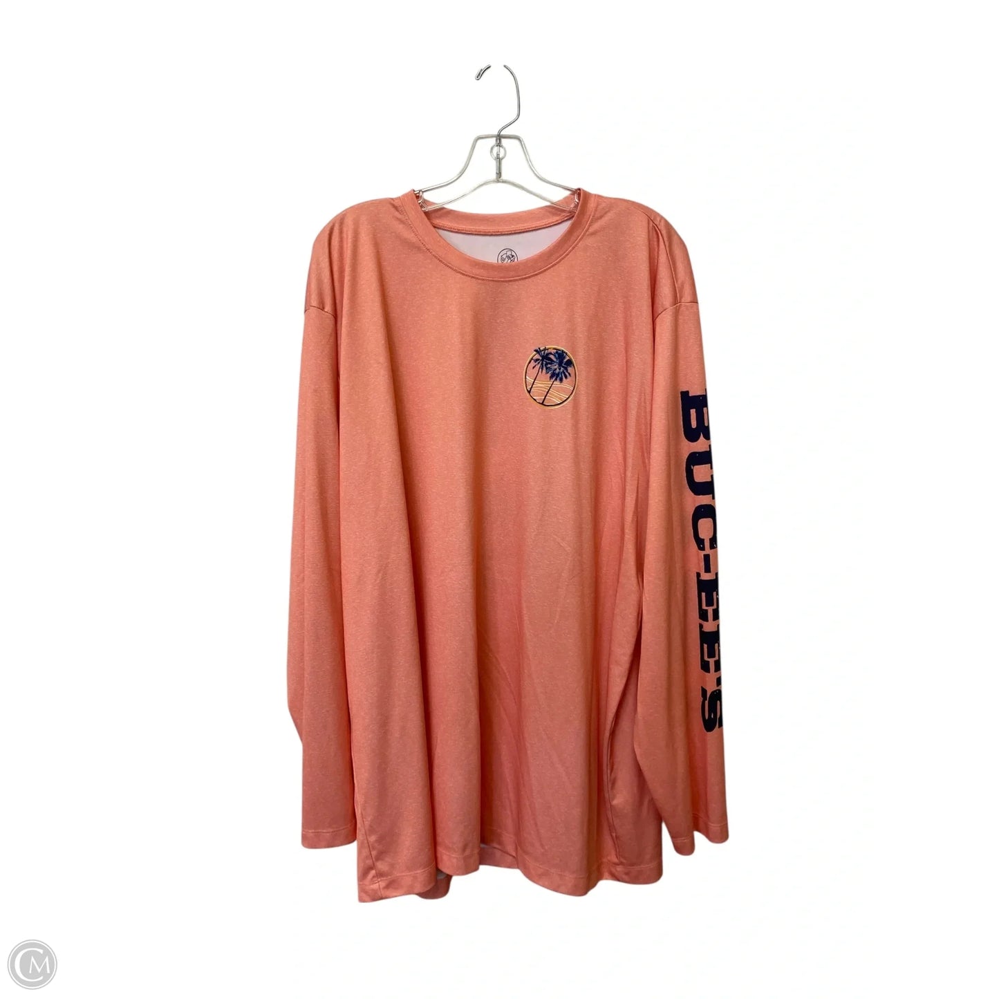 Athletic Top Long Sleeve Crewneck By Cme In Pink, Size: 3x
