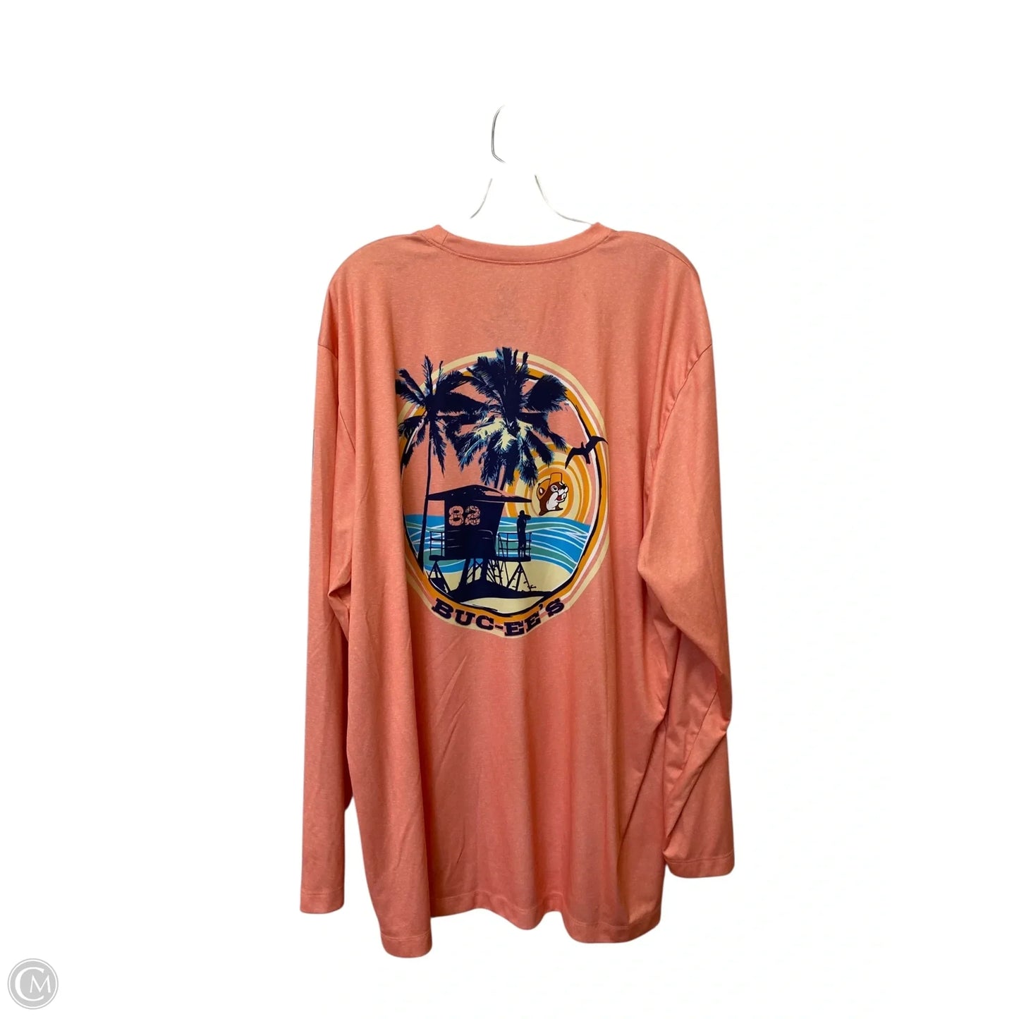 Athletic Top Long Sleeve Crewneck By Cme In Pink, Size: 3x