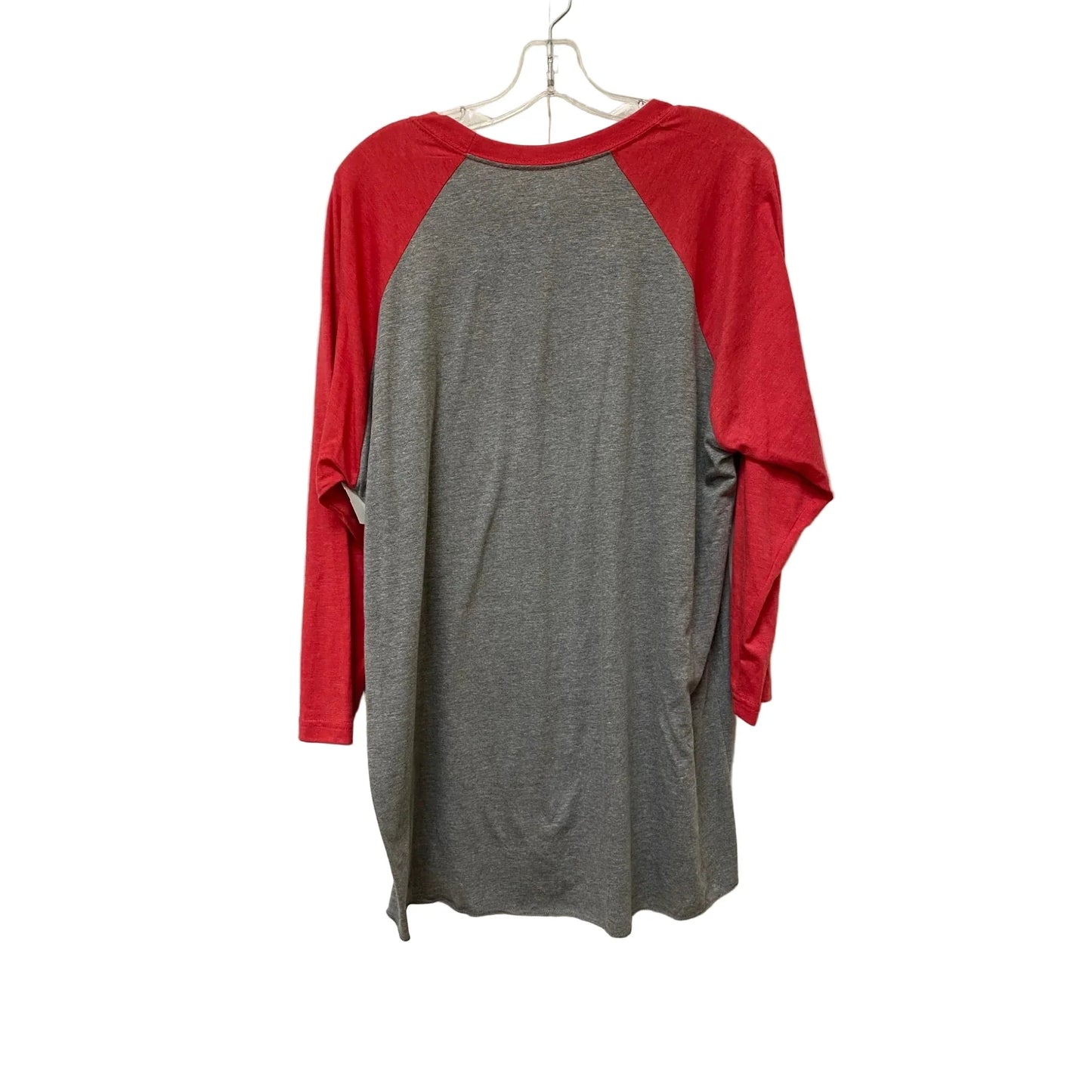 Top Long Sleeve Basic By Cme In Grey, Size: Xl