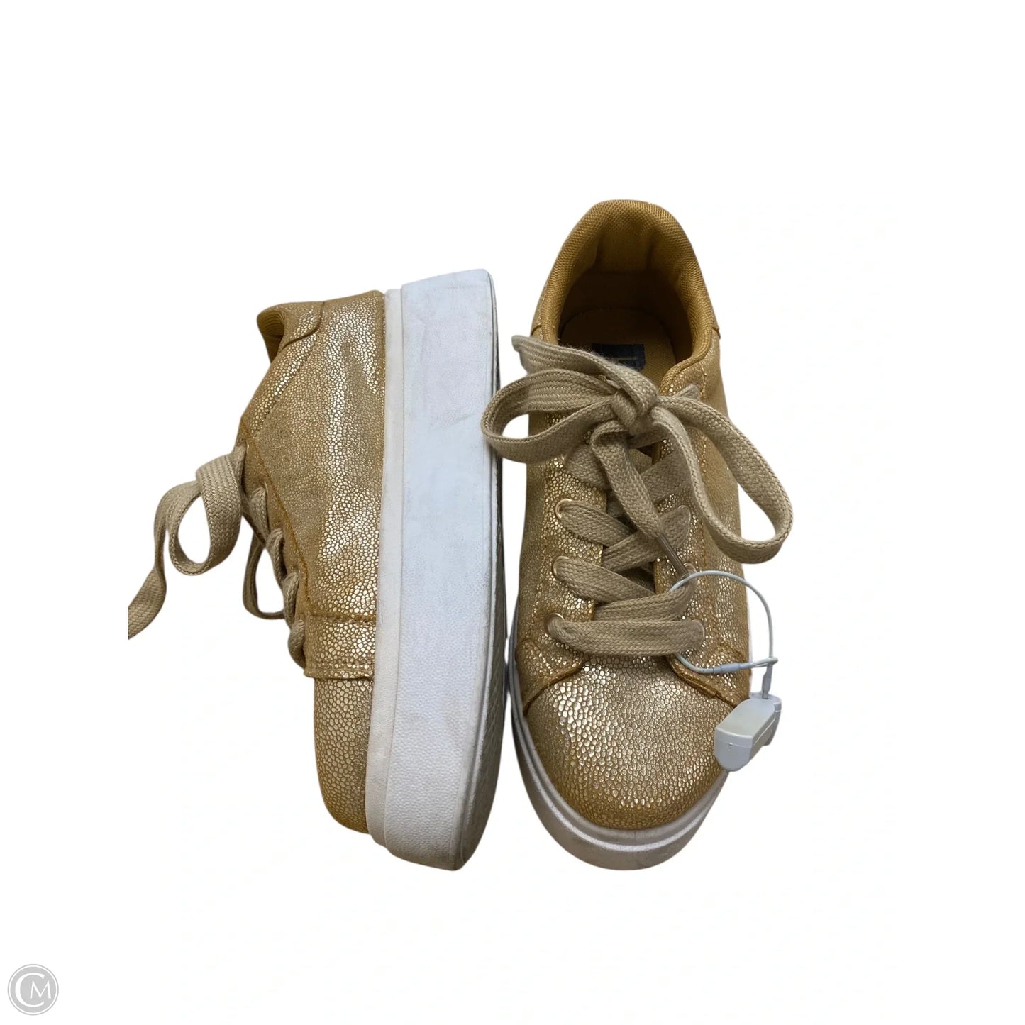 Shoes Sneakers By Dirty Laundry In Gold, Size: 9