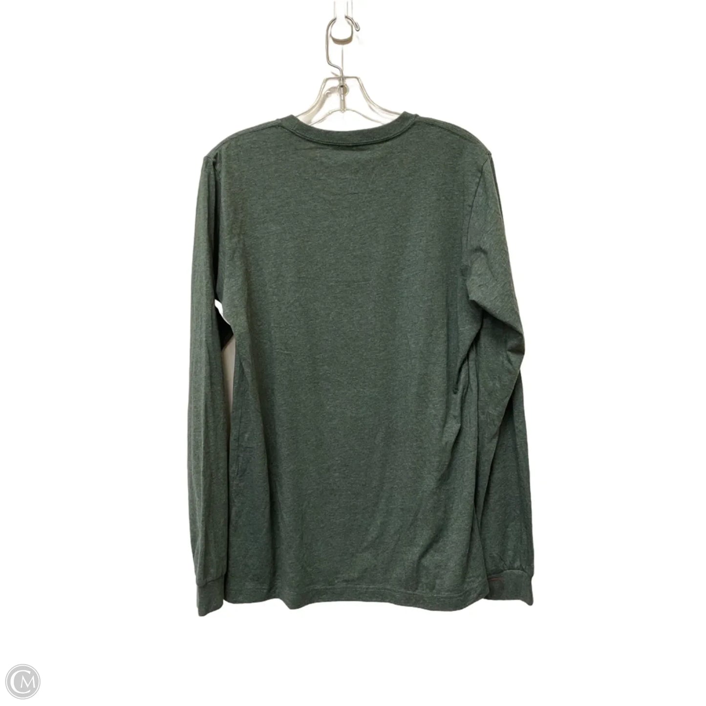 Top Long Sleeve By Cme In Green, Size: M