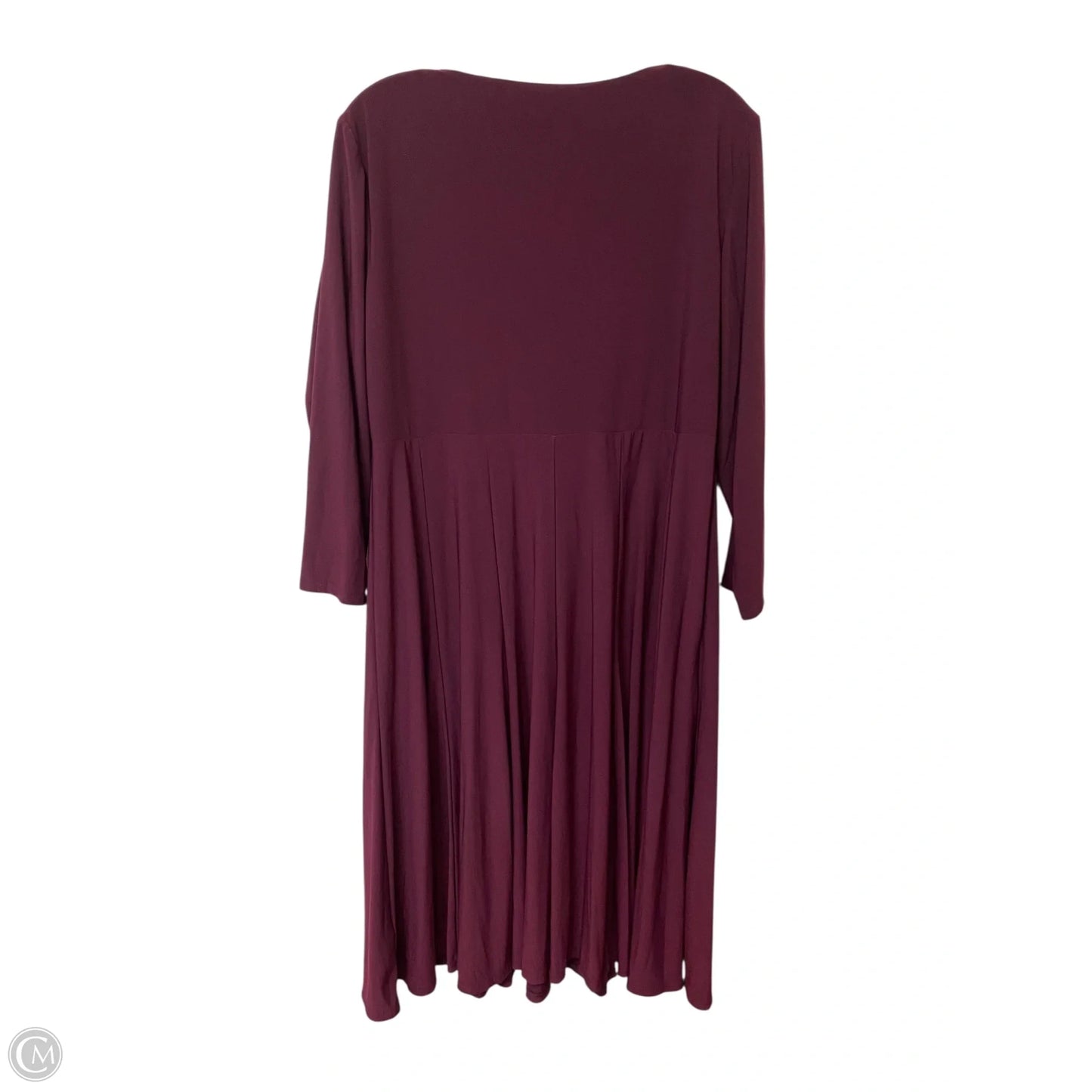Dress Casual Midi By Lauren By Ralph Lauren In Purple, Size: 16