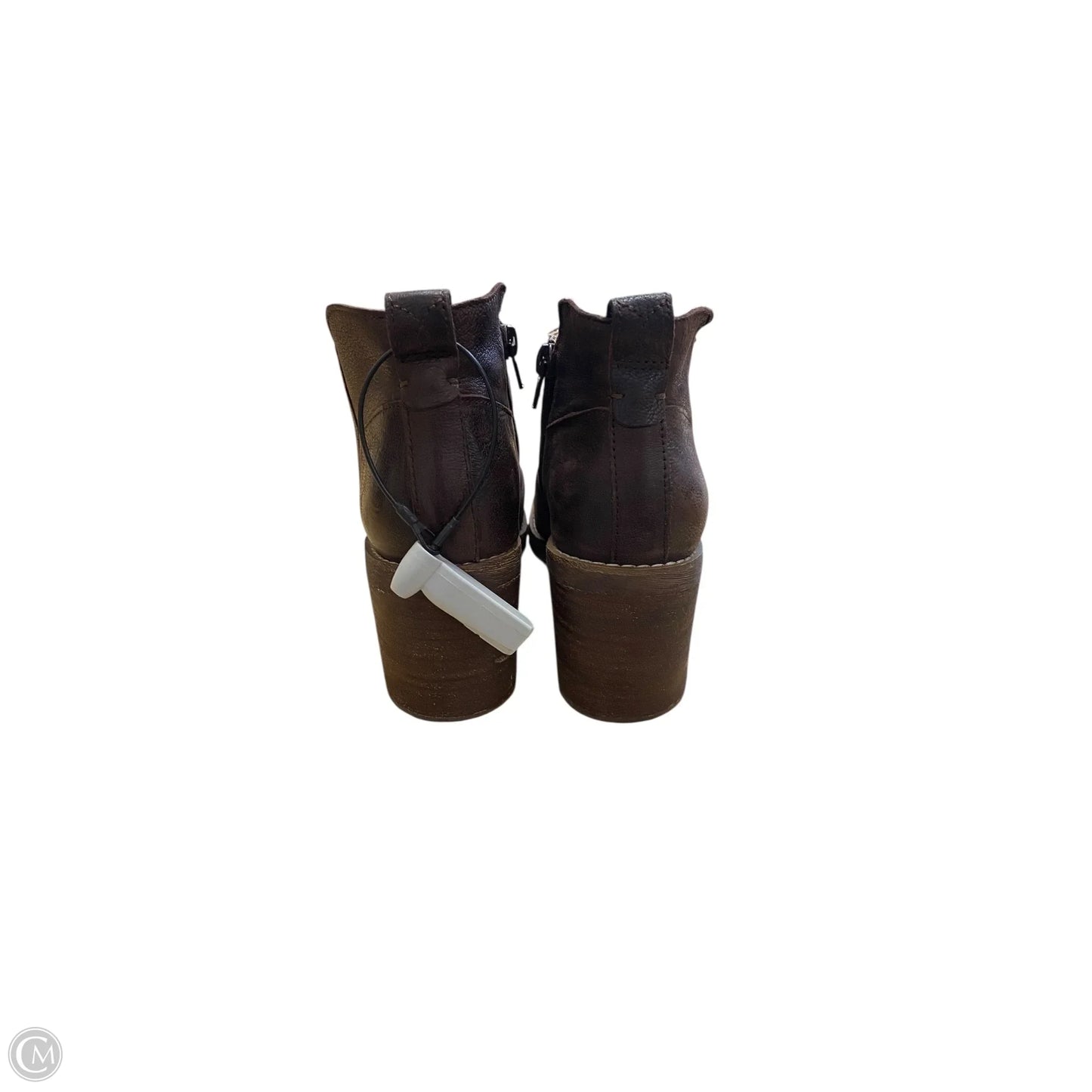 Boots Ankle Heels By Crown Vintage In Brown, Size: 6