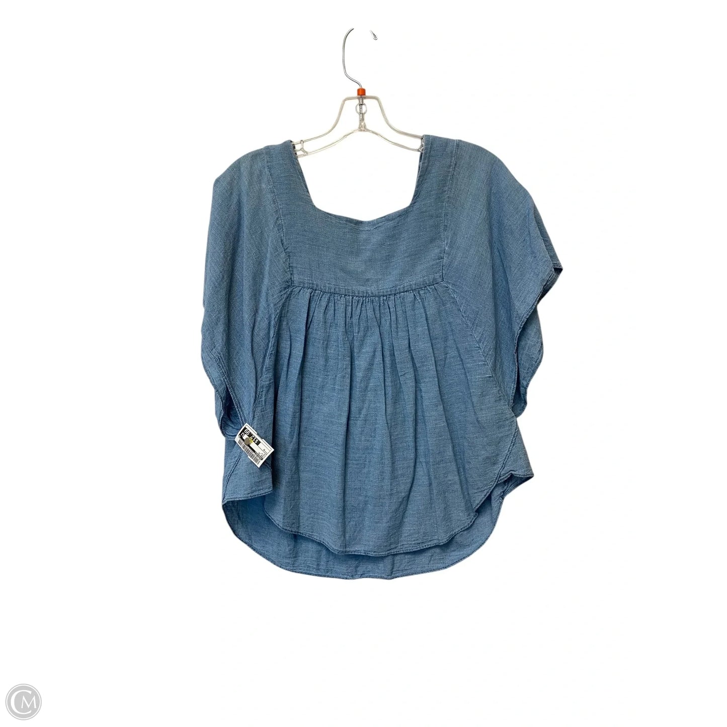 Top Short Sleeve By Madewell In Blue, Size: M