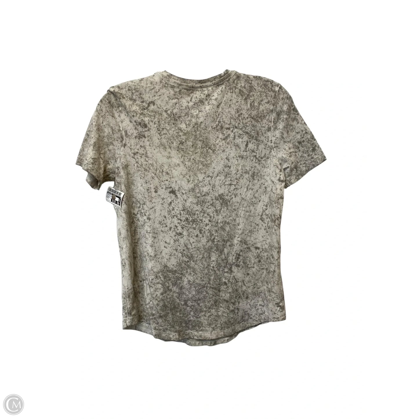 Athletic Top Short Sleeve By Lululemon In Tie Dye Print, Size: M