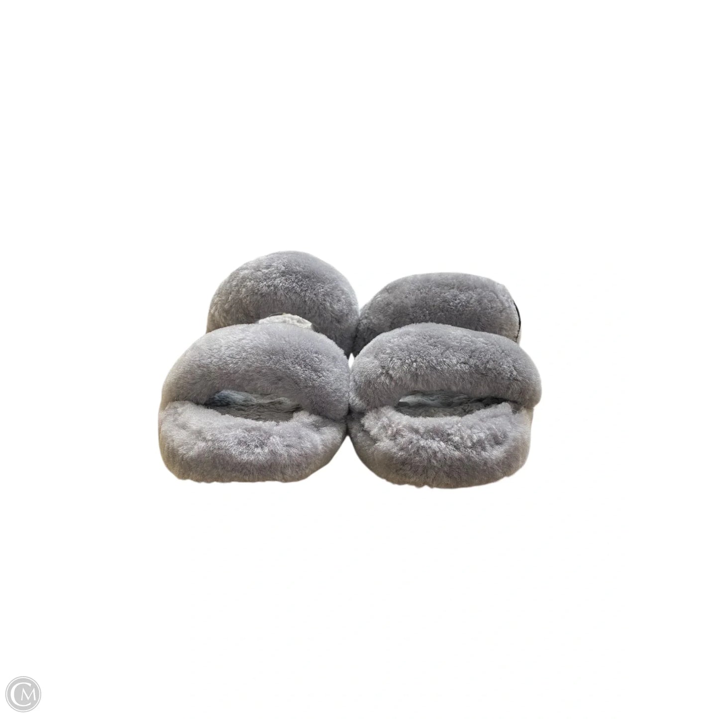 Slippers Designer By Ugg In Grey, Size: 7