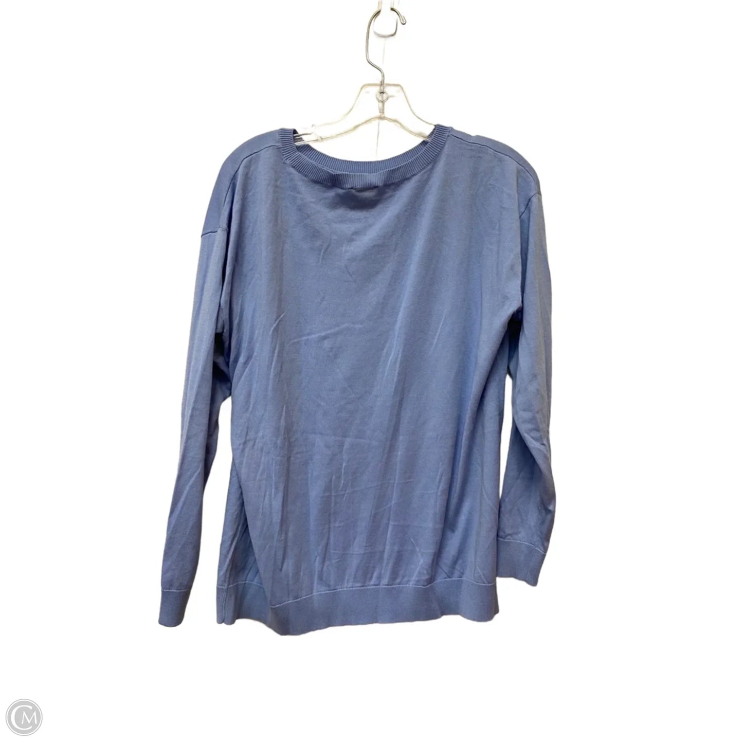 Top Long Sleeve By Talbots In Blue, Size: M
