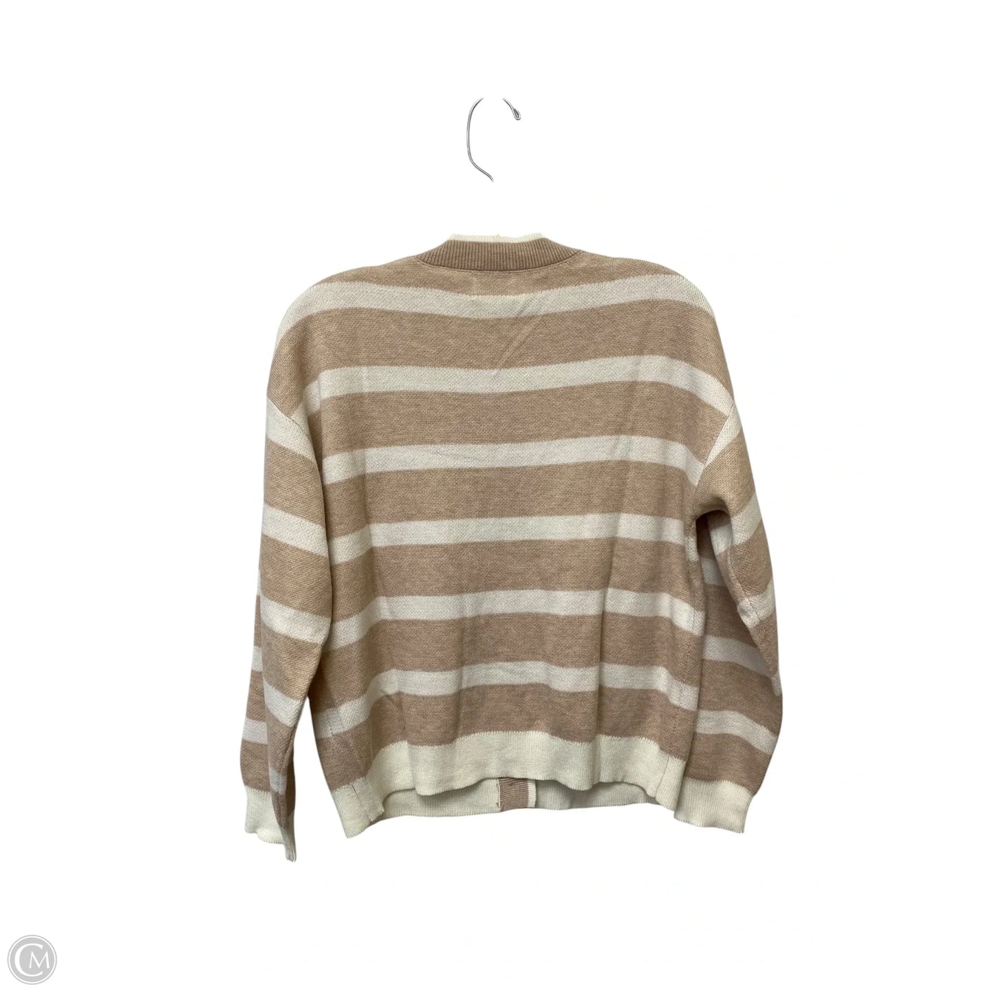 Sweater Cardigan By Elie Tahari In Striped Pattern, Size: M