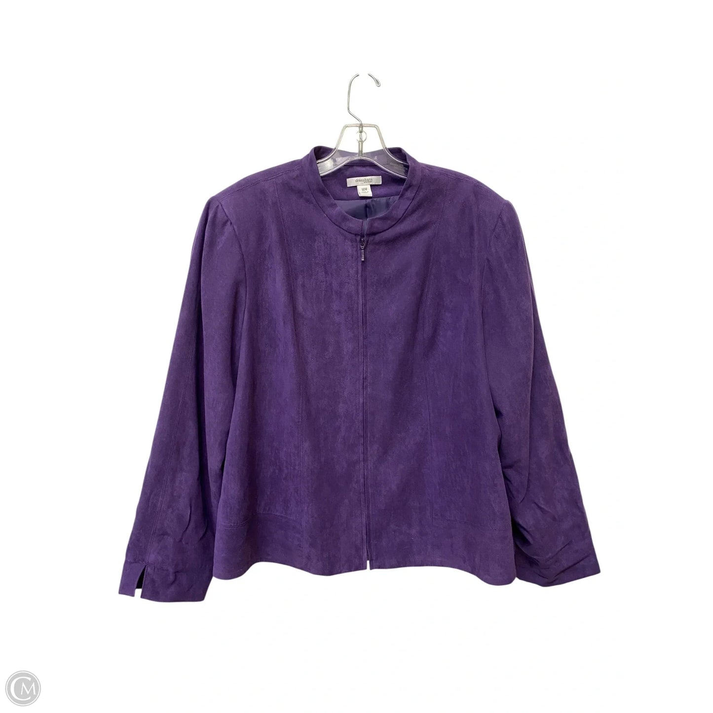 Jacket Fleece By Dressbarn In Purple, Size: 18