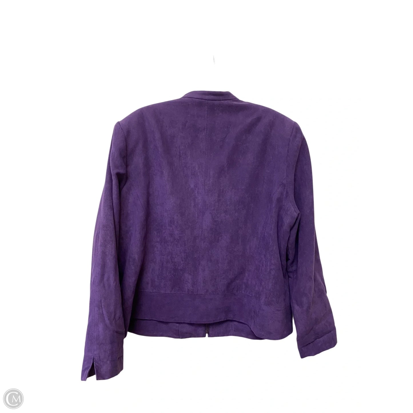 Jacket Fleece By Dressbarn In Purple, Size: 18