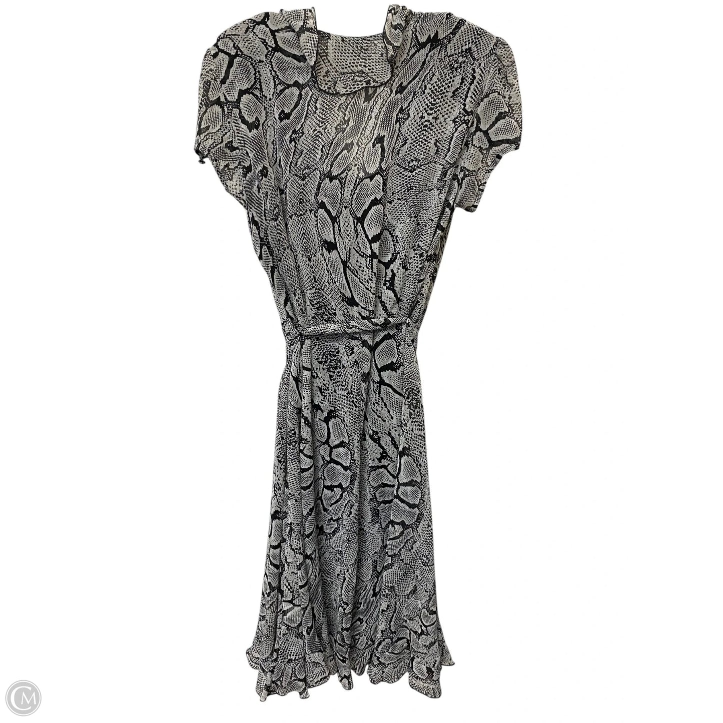 Dress Casual Midi By Dressbarn In Snakeskin Print, Size: 16