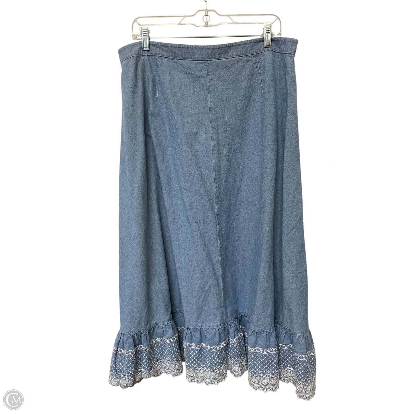Skirt Maxi By Lauren By Ralph Lauren In Blue, Size: 16