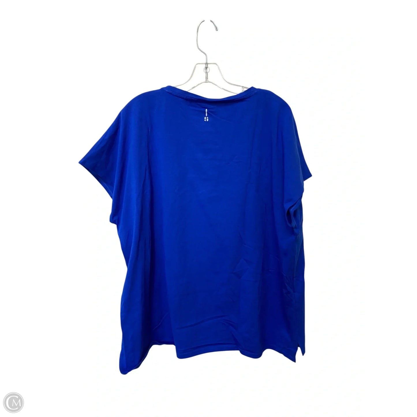 Athletic Top Short Sleeve By Clothes Mentor In Blue, Size: Xxl