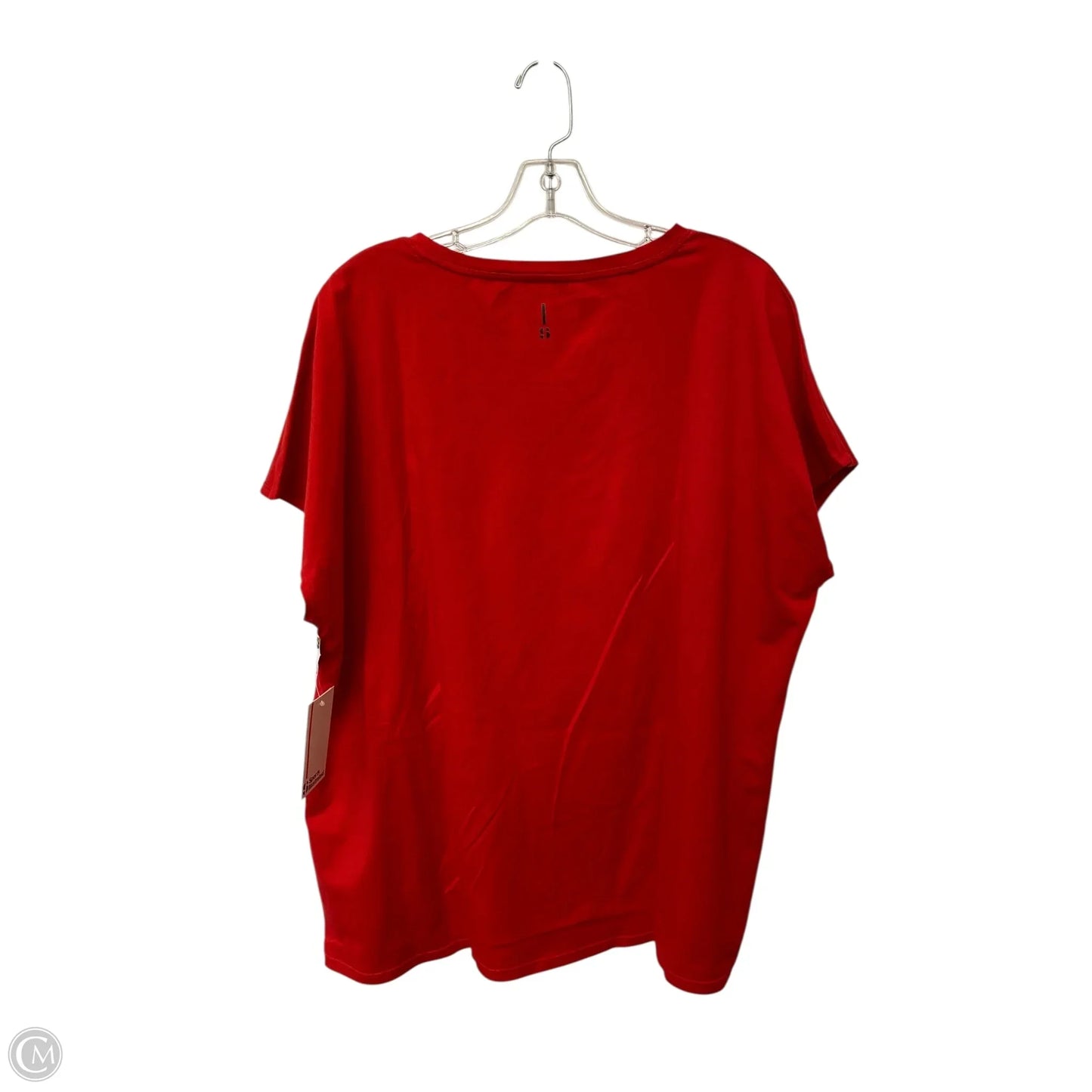 Athletic Top Short Sleeve By Clothes Mentor In Red, Size: Xxl