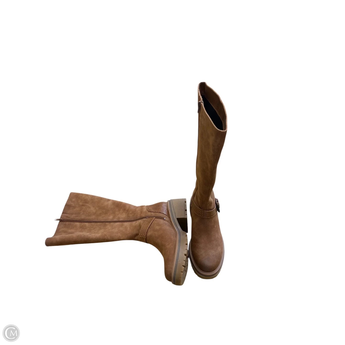 Boots Mid-calf Heels By Naturalizer In Tan, Size: 9