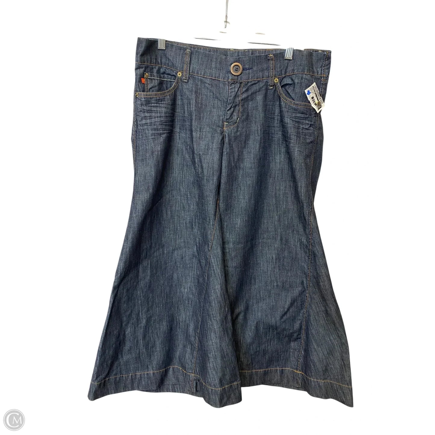 Jeans Wide Leg By Level 99 In Blue Denim, Size: 12