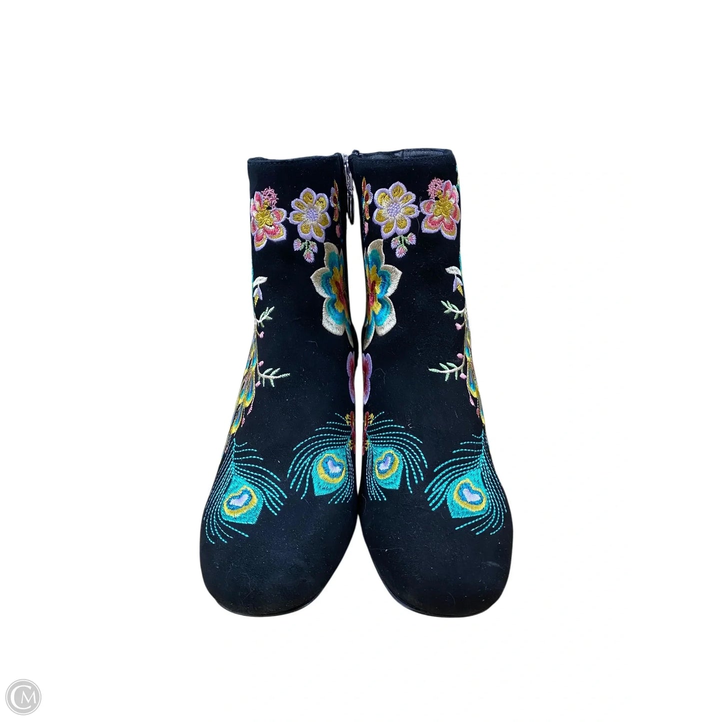 Boots Ankle Heels By Johnny Was In Multi-colored, Size: 8