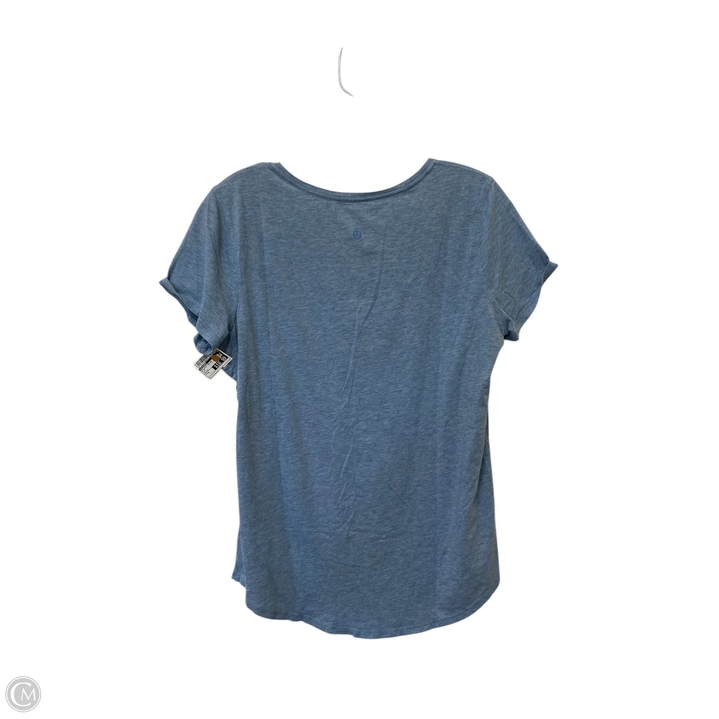 Athletic Top Short Sleeve By Lululemon In Blue, Size: M
