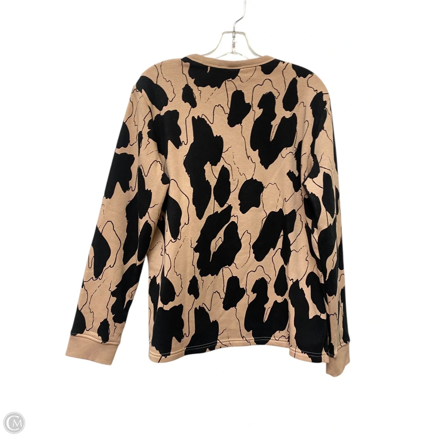 Athletic Sweatshirt Crewneck By Adidas In Animal Print, Size: L