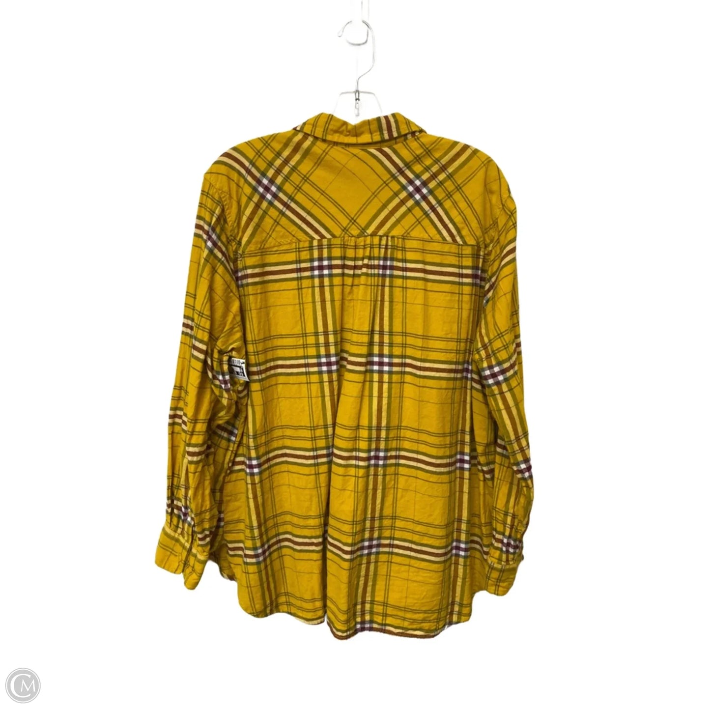 Top Long Sleeve By Time And Tru In Yellow, Size: 3x