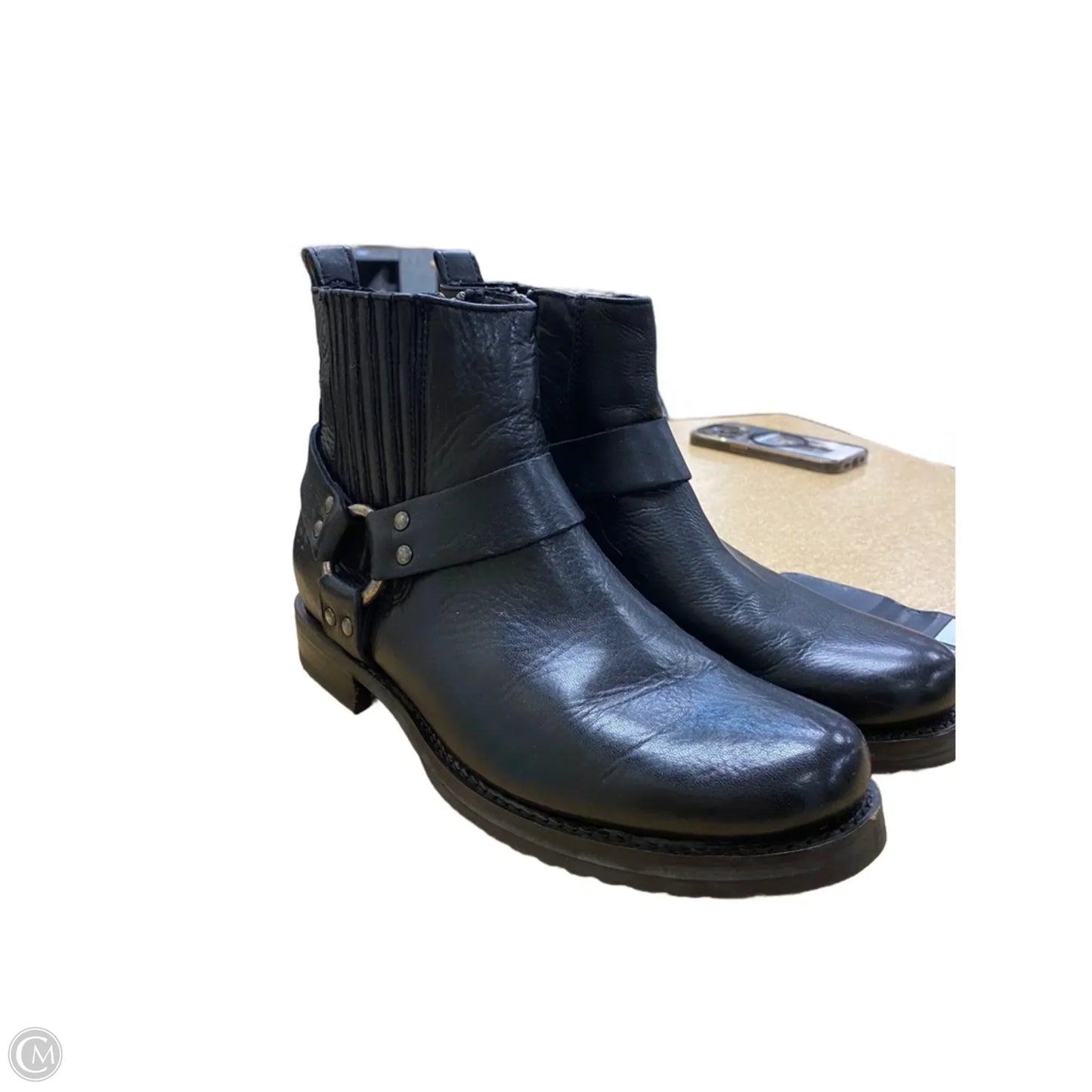 Boots Designer By Frye In Black, Size: 8