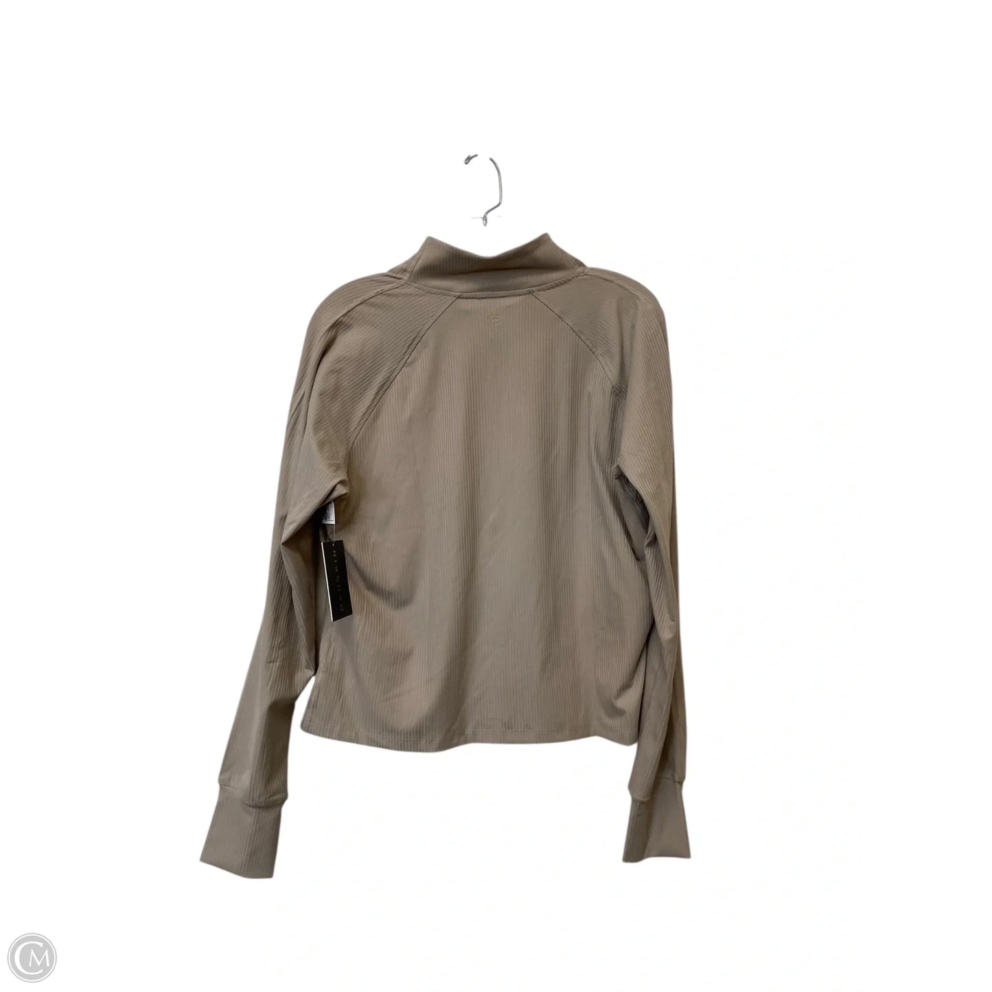Athletic Jacket By Danskin In Taupe, Size: L