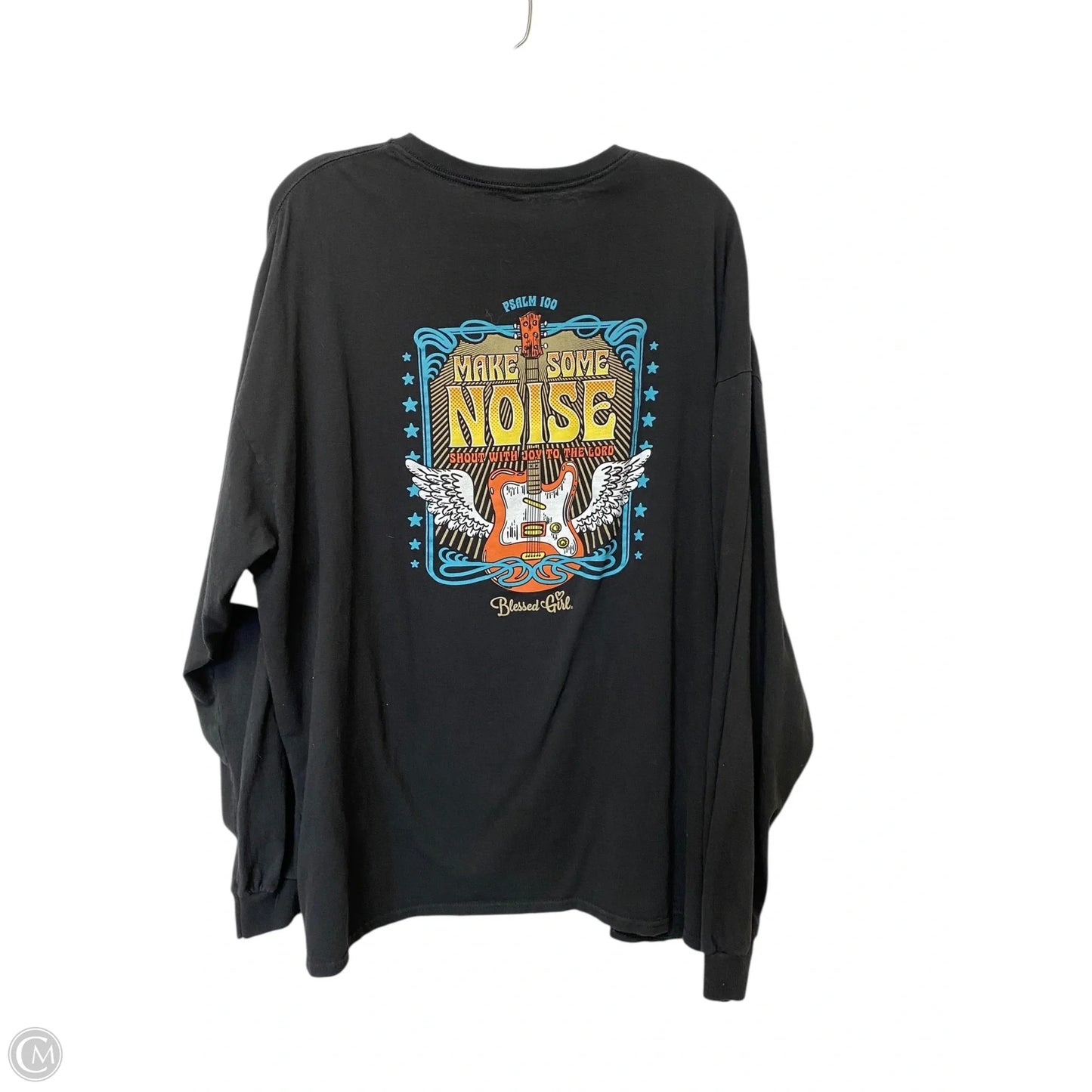 Top Long Sleeve By Cme In Black, Size: 3x