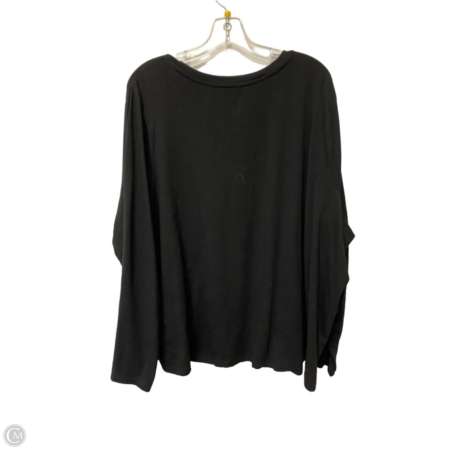 Top Long Sleeve Basic By Terra & Sky In Black, Size: 4x