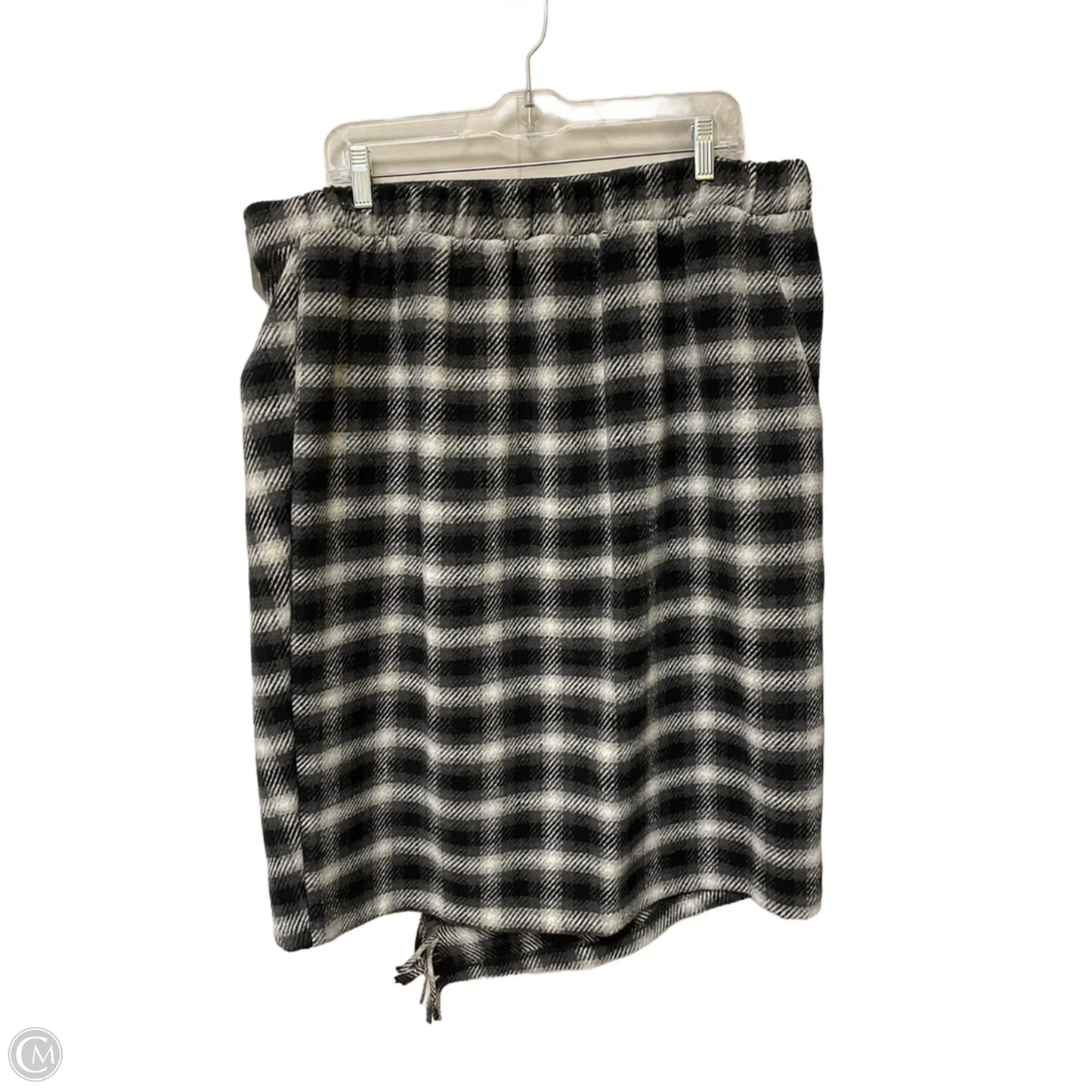 Skirt Midi By Time And Tru In Plaid Pattern, Size: Xl