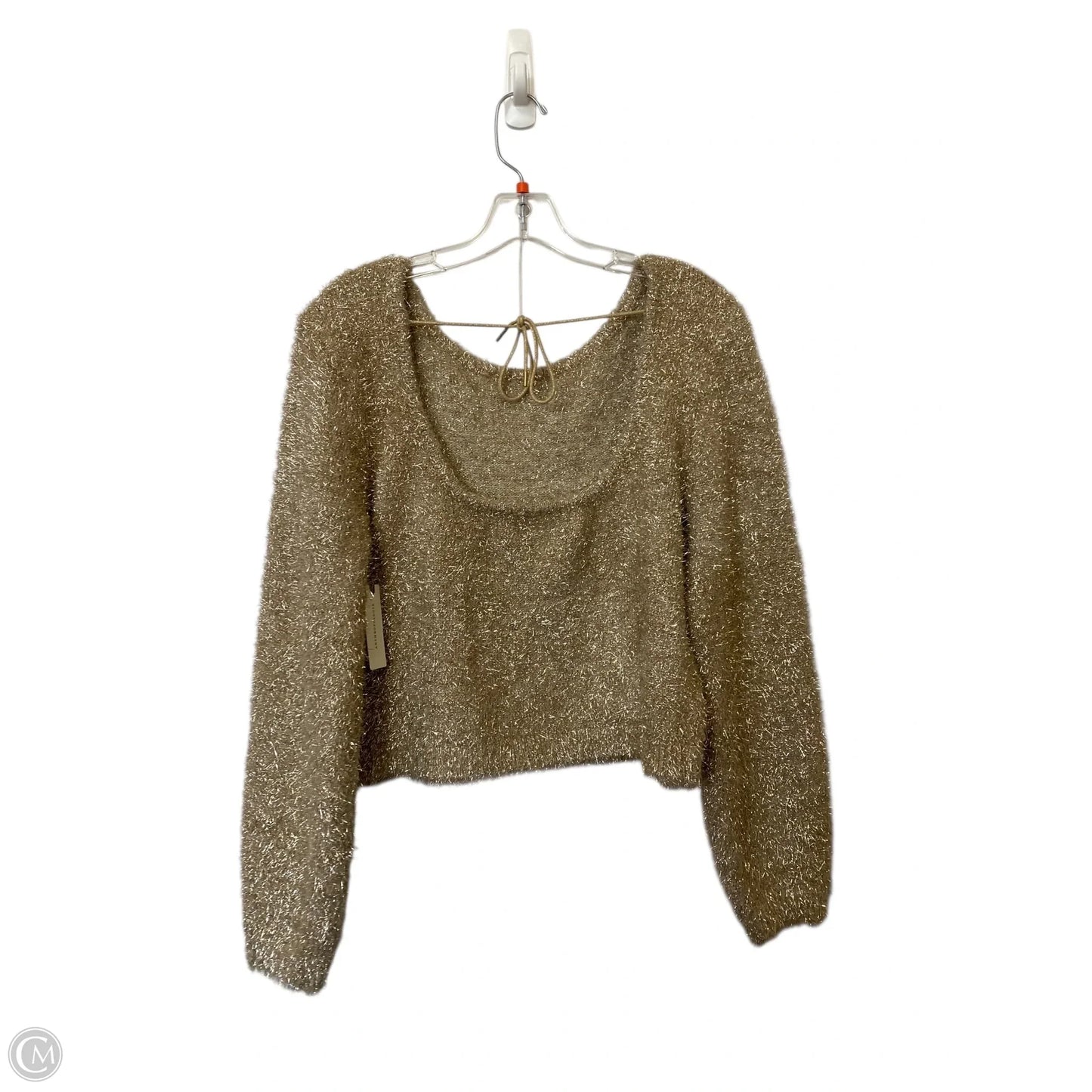 Sweater By Anthropologie In Gold, Size: M
