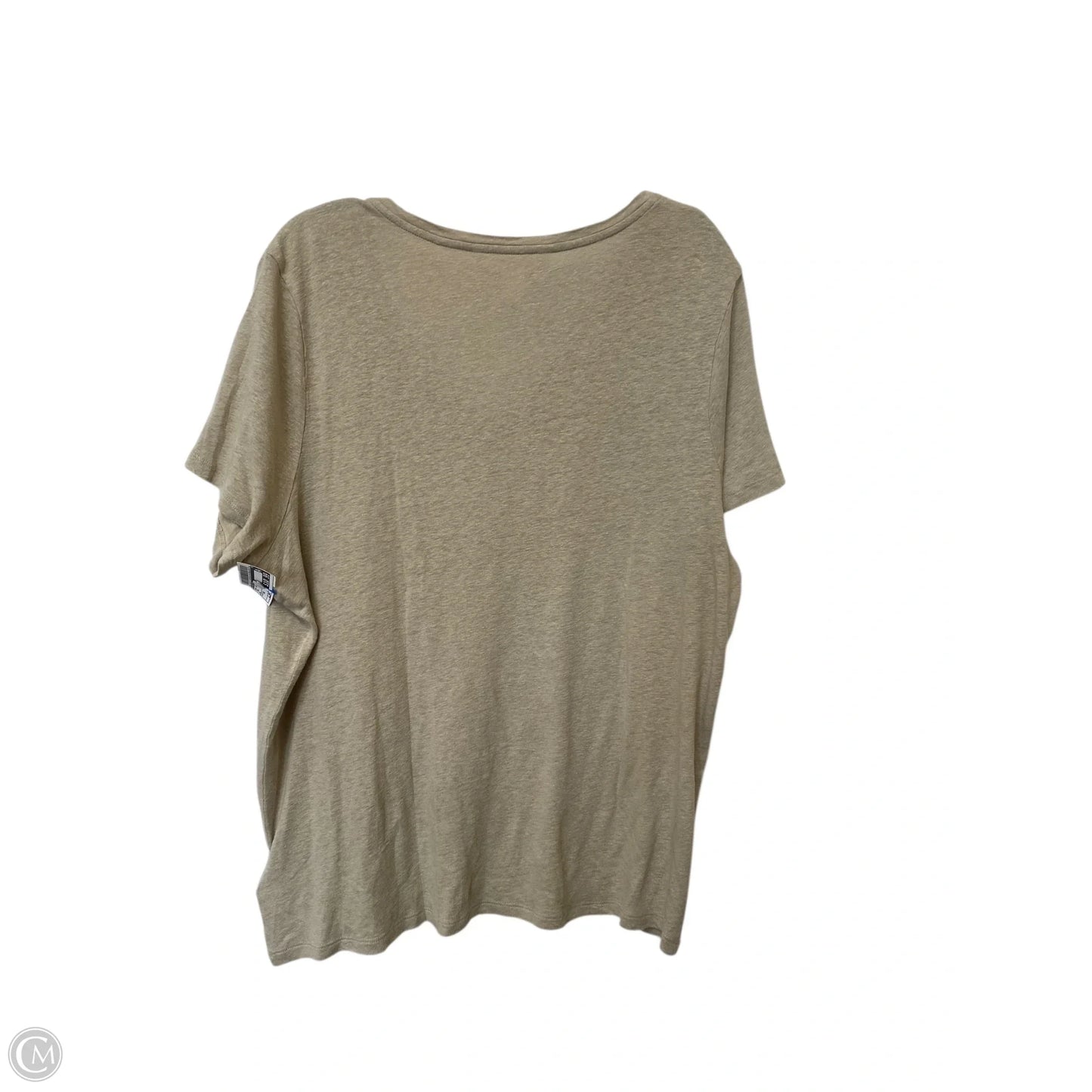 Top Short Sleeve Basic By Athleta In Tan, Size: Xl