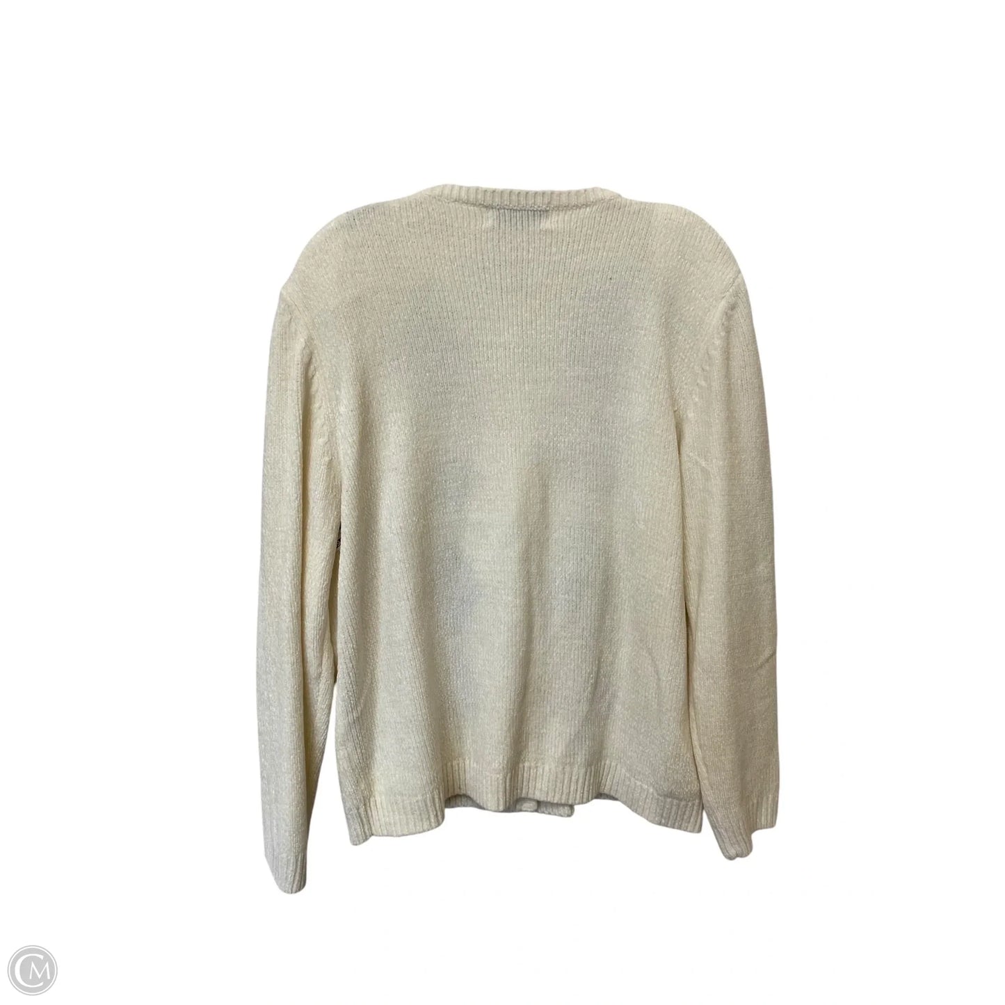 Cardigan By Alfred Dunner In Purple & White, Size: L