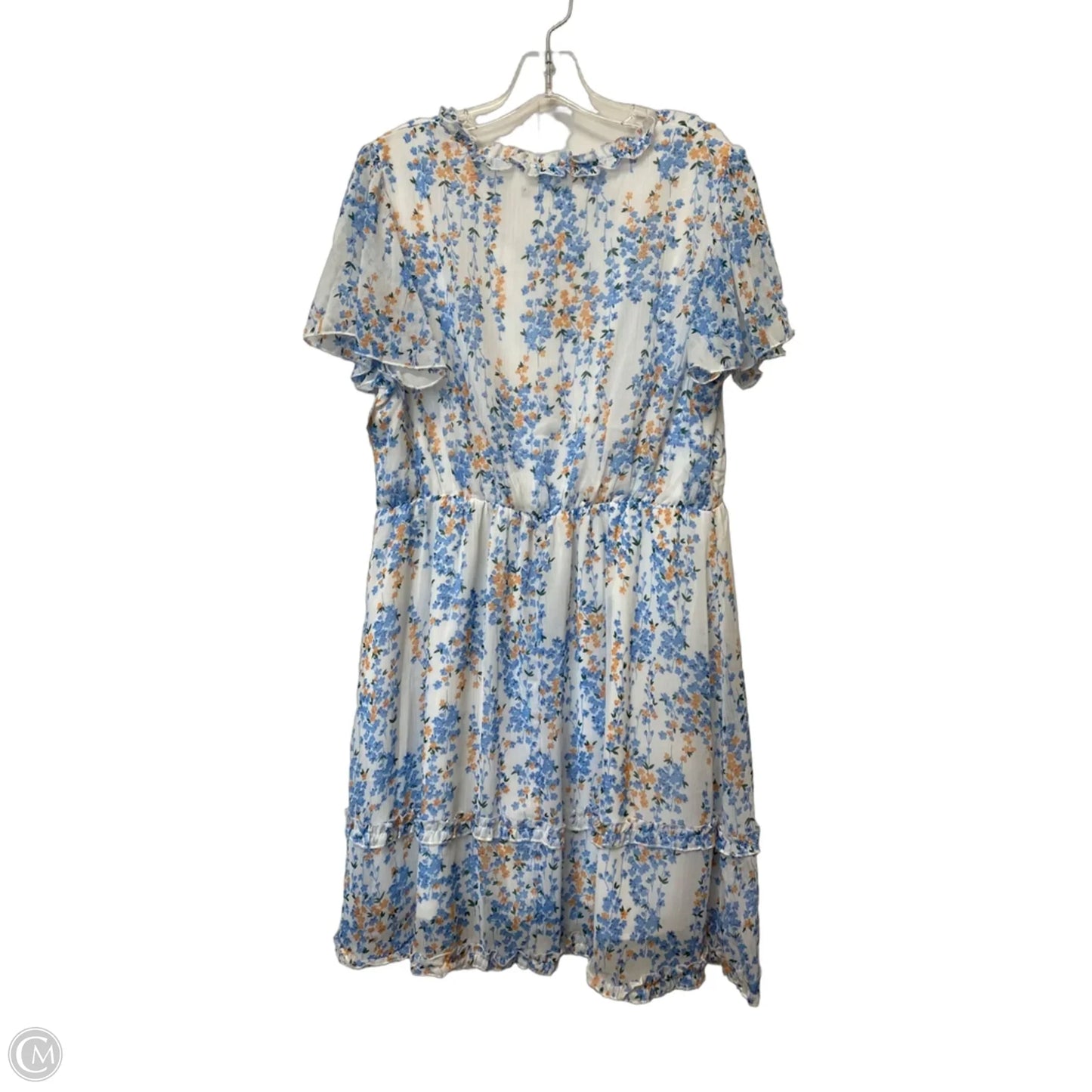 Dress Casual Midi By Shein In Floral Print, Size: Xl