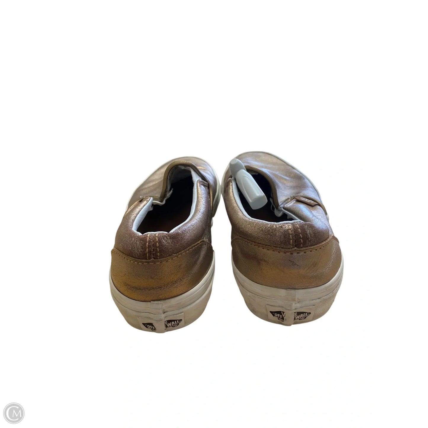 Shoes Flats By Vans In Bronze, Size: 6.5