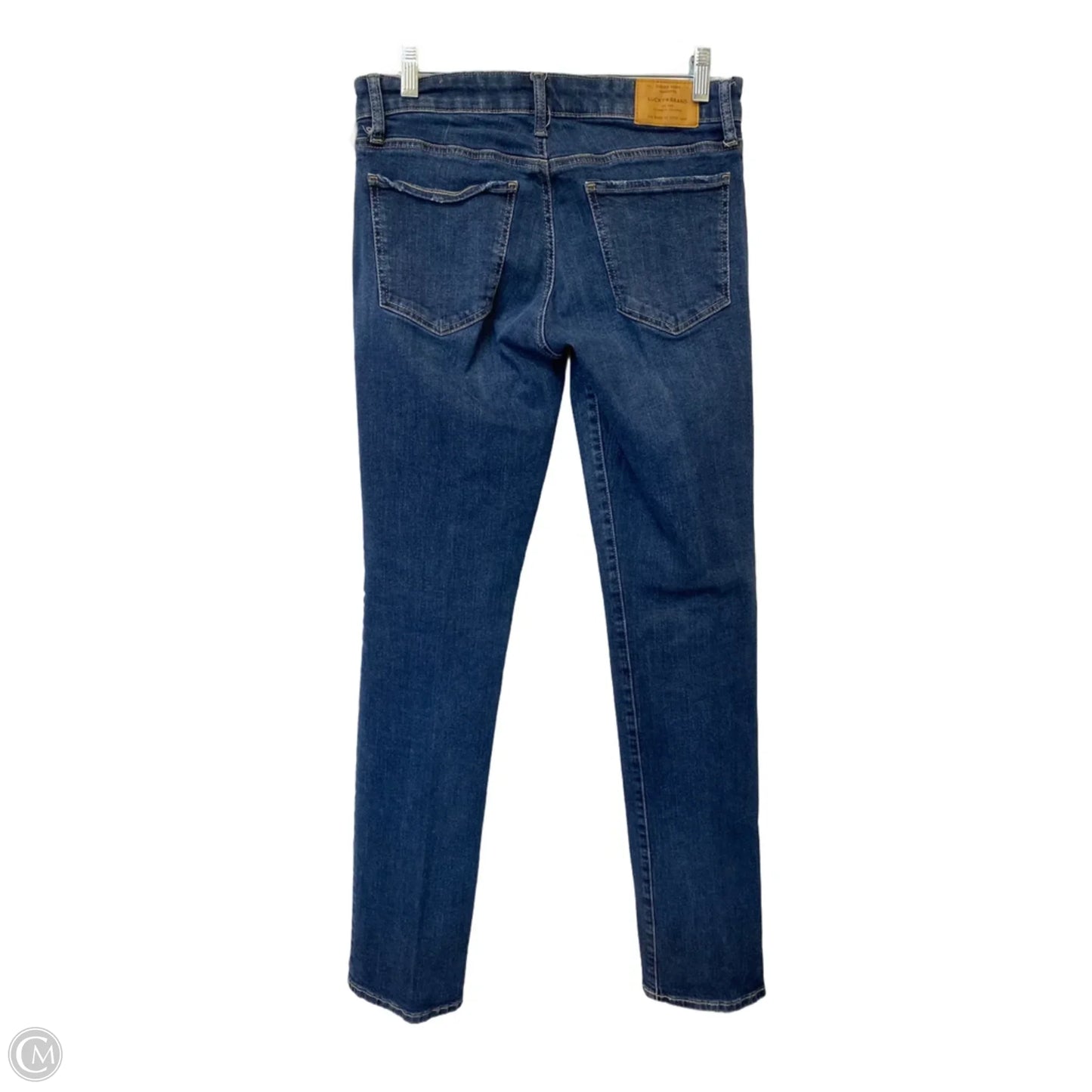 Jeans Straight By Lucky Brand In Blue Denim, Size: 4