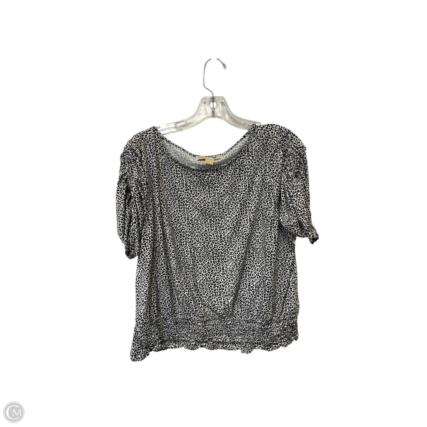 Top Short Sleeve By Michael By Michael Kors In Animal Print, Size: Xl