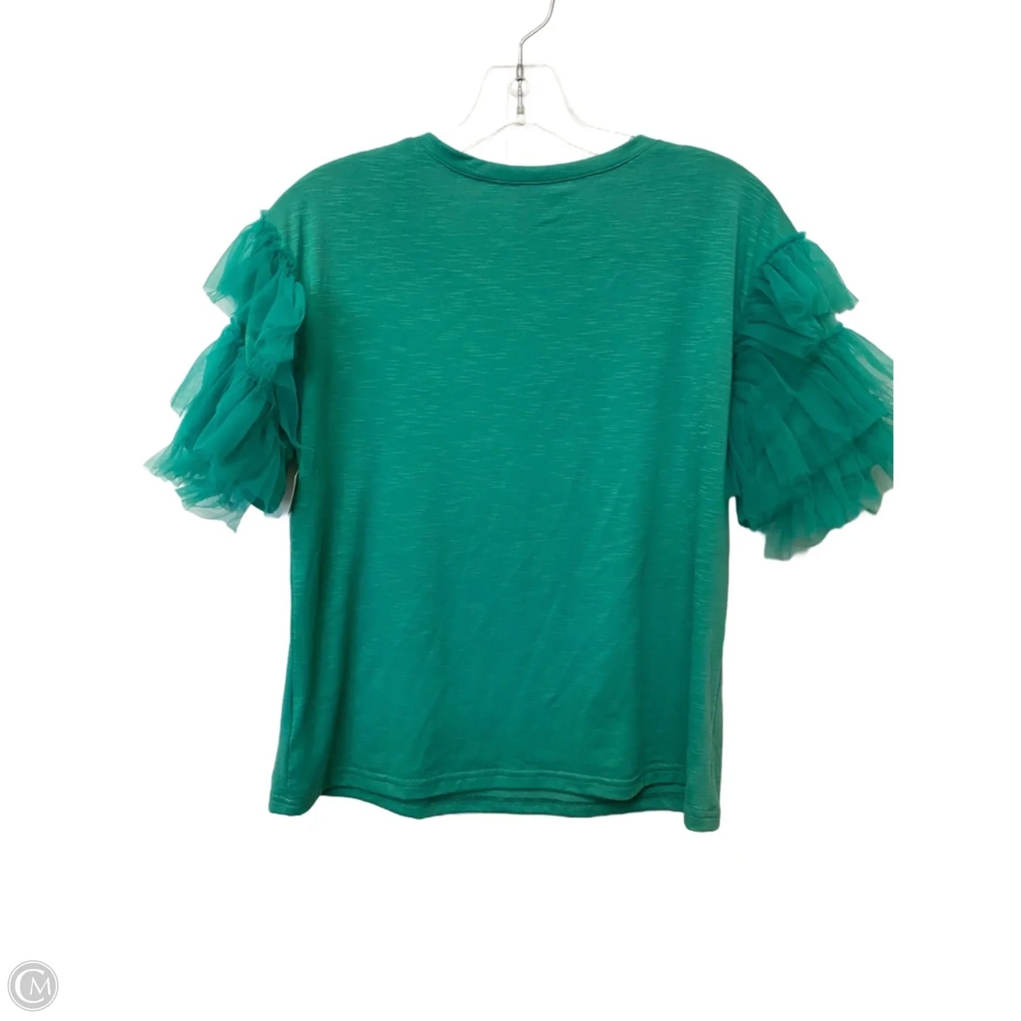 Top Short Sleeve By Bibi In Green, Size: M