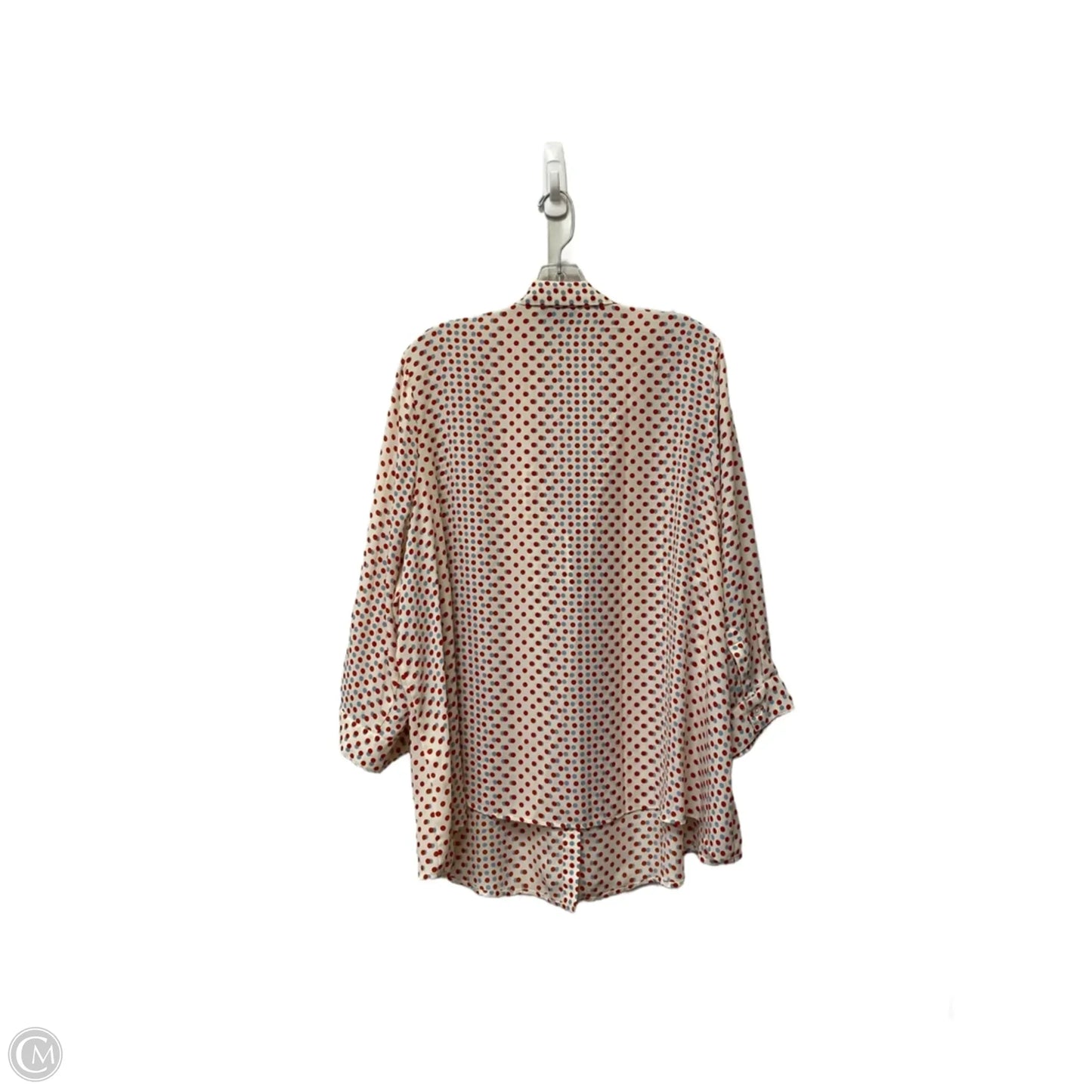 Top Long Sleeve By Modcloth In Polkadot Pattern, Size: 3x