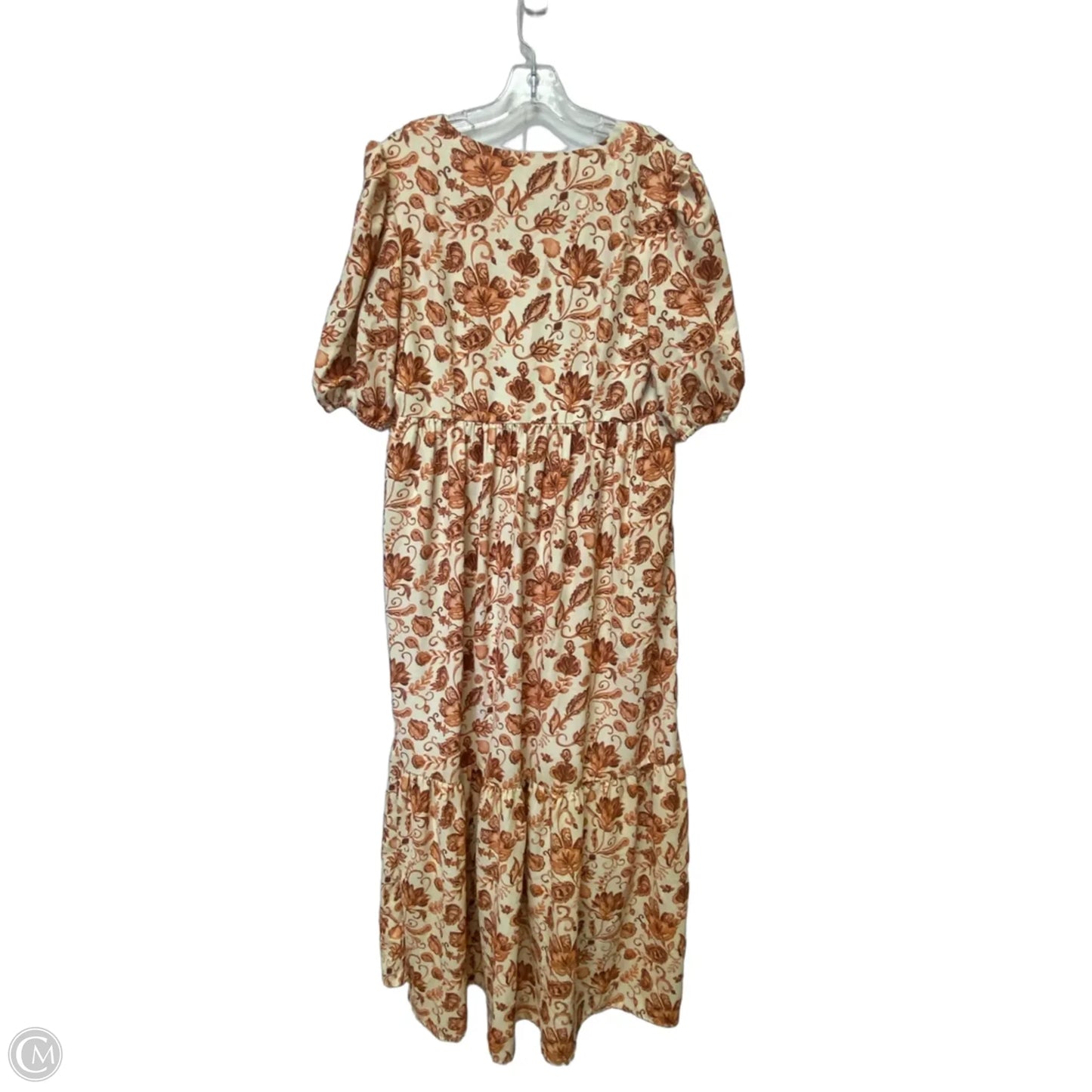 Dress Casual Maxi By Cmc In Floral Print, Size: L