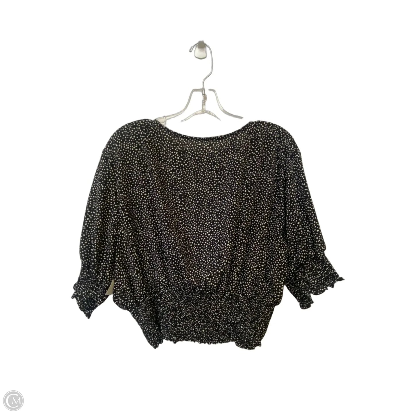 Top Short Sleeve By Cmf In Polkadot Pattern, Size: 3x