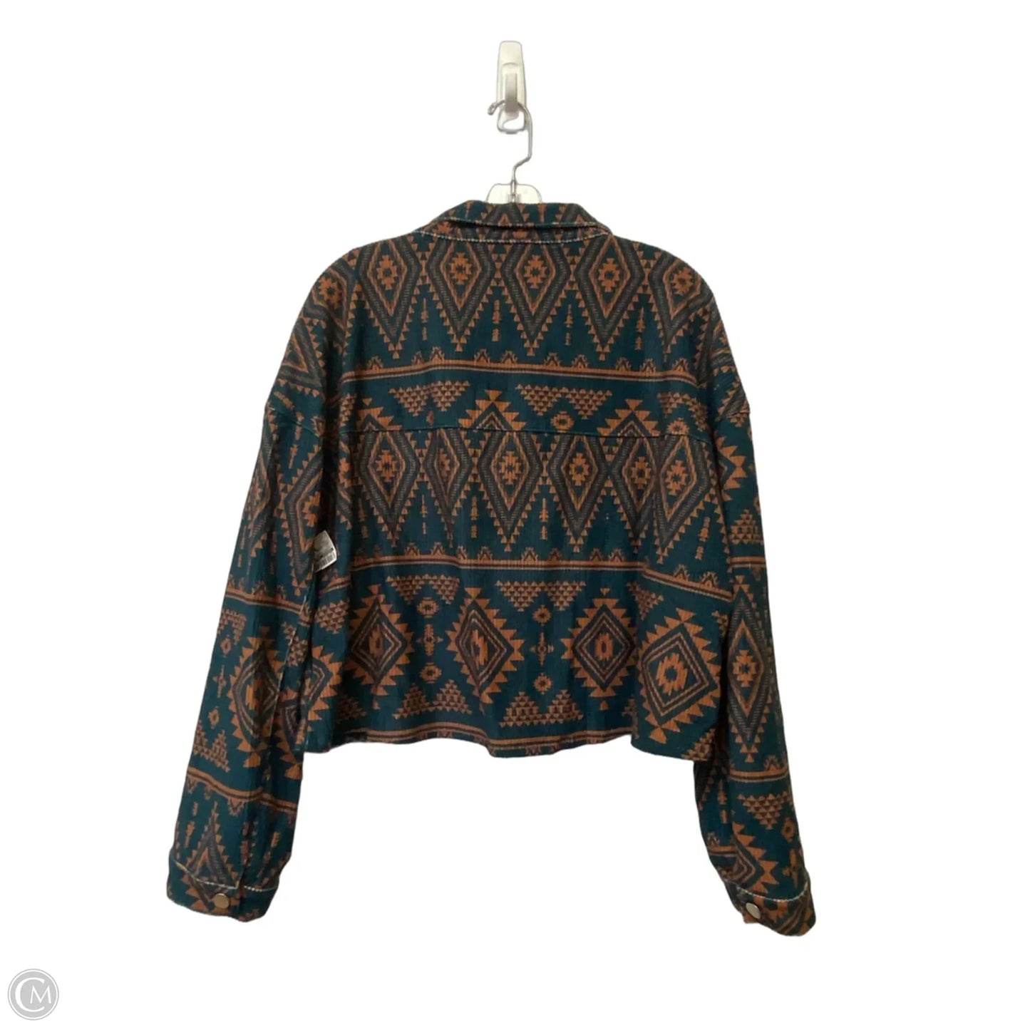 Jacket Other By Savanna Jane In Teal, Size: L